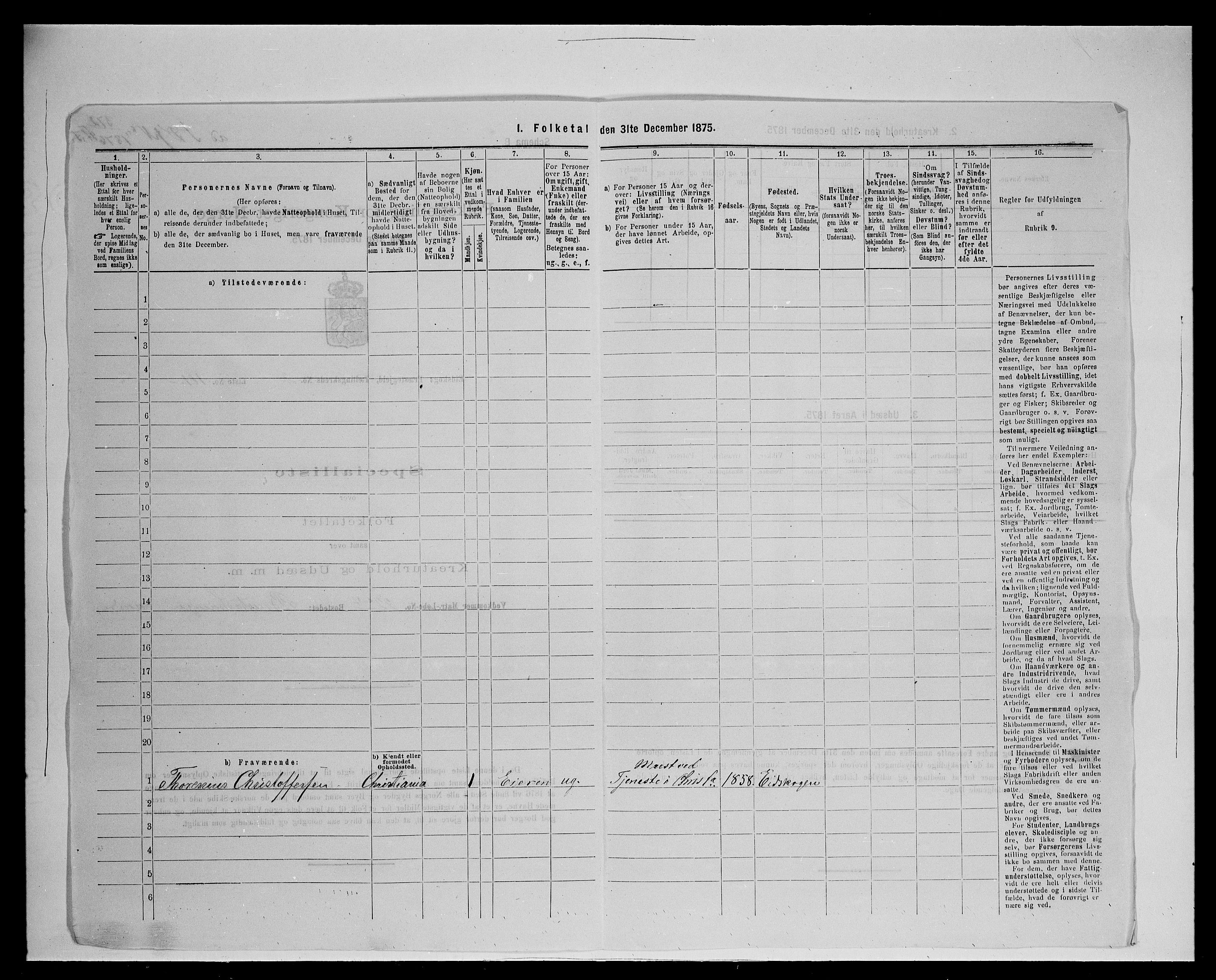 SAH, 1875 census for 0420P Eidskog, 1875, p. 465