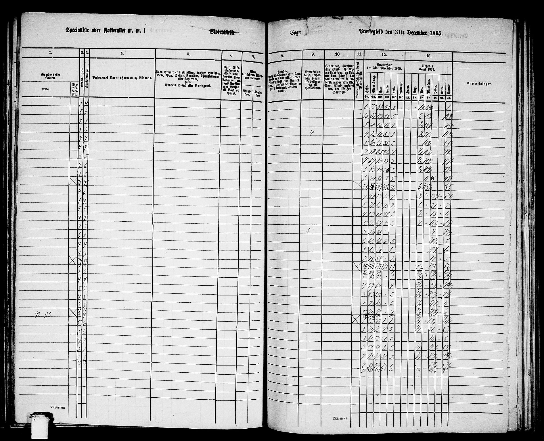 RA, 1865 census for Jølster, 1865, p. 110