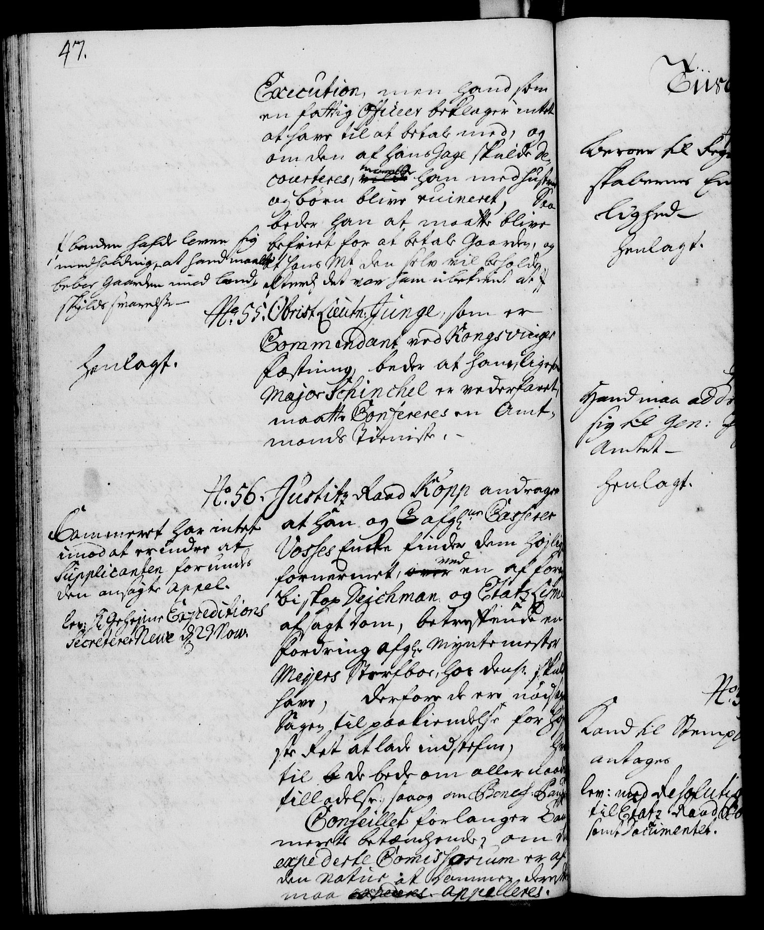 Rentekammeret, Kammerkanselliet, RA/EA-3111/G/Gh/Gha/L0014: Norsk ekstraktmemorialprotokoll. Merket RK 53.59, 1731-1732, p. 47