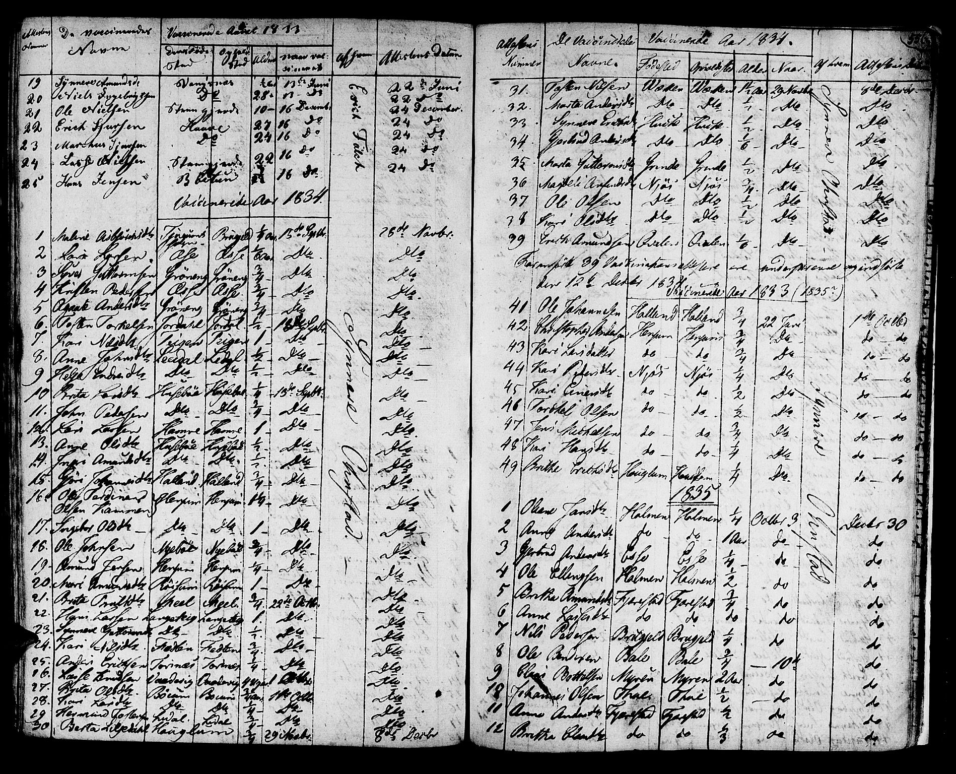 Leikanger sokneprestembete, AV/SAB-A-81001/H/Haa/Haaa/L0006: Parish register (official) no. A 6, 1810-1838, p. 556