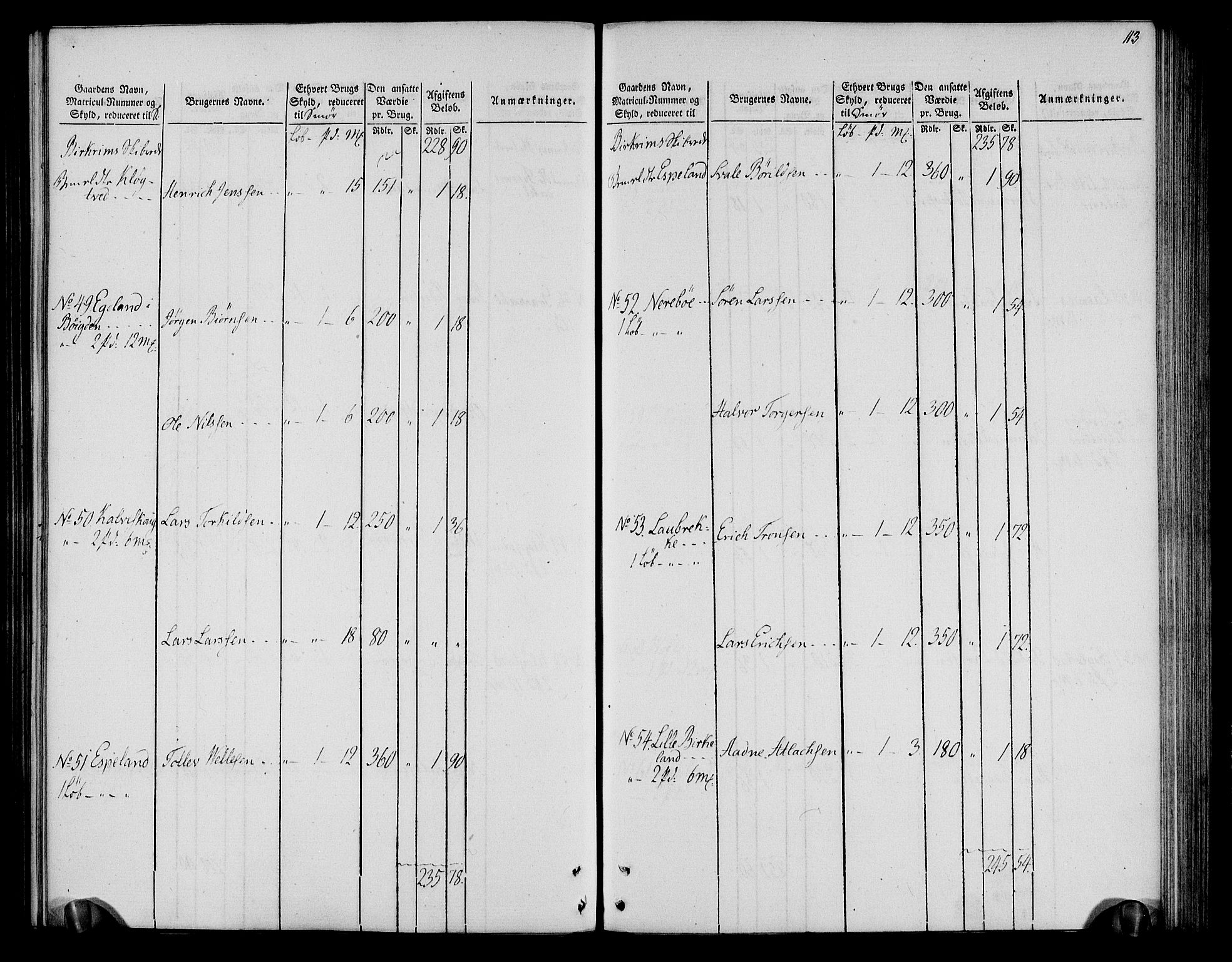 Rentekammeret inntil 1814, Realistisk ordnet avdeling, AV/RA-EA-4070/N/Ne/Nea/L0099: Jæren og Dalane fogderi. Oppebørselsregister, 1803-1804, p. 119