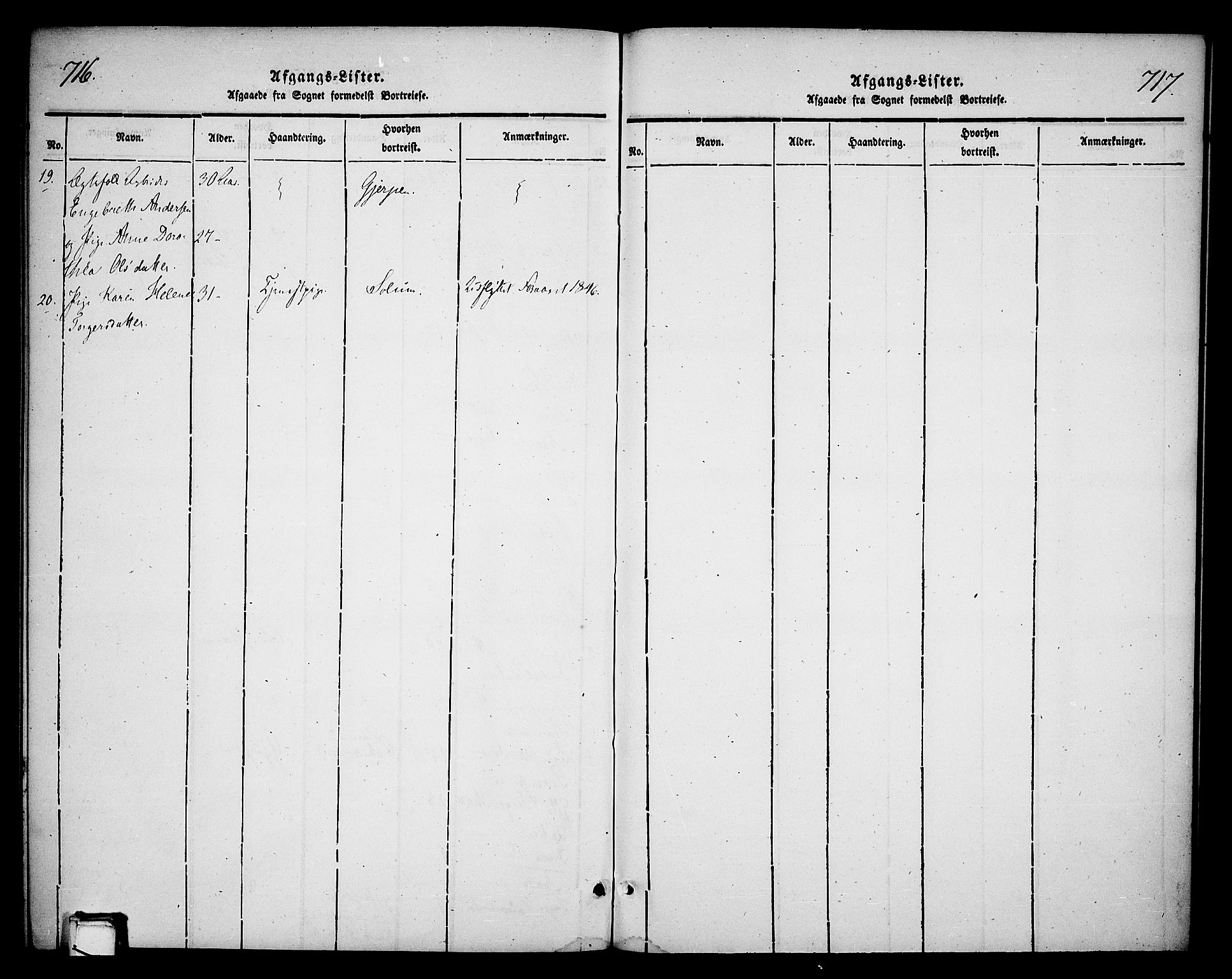 Skien kirkebøker, SAKO/A-302/F/Fa/L0006b: Parish register (official) no. 6B, 1843-1846, p. 716-717