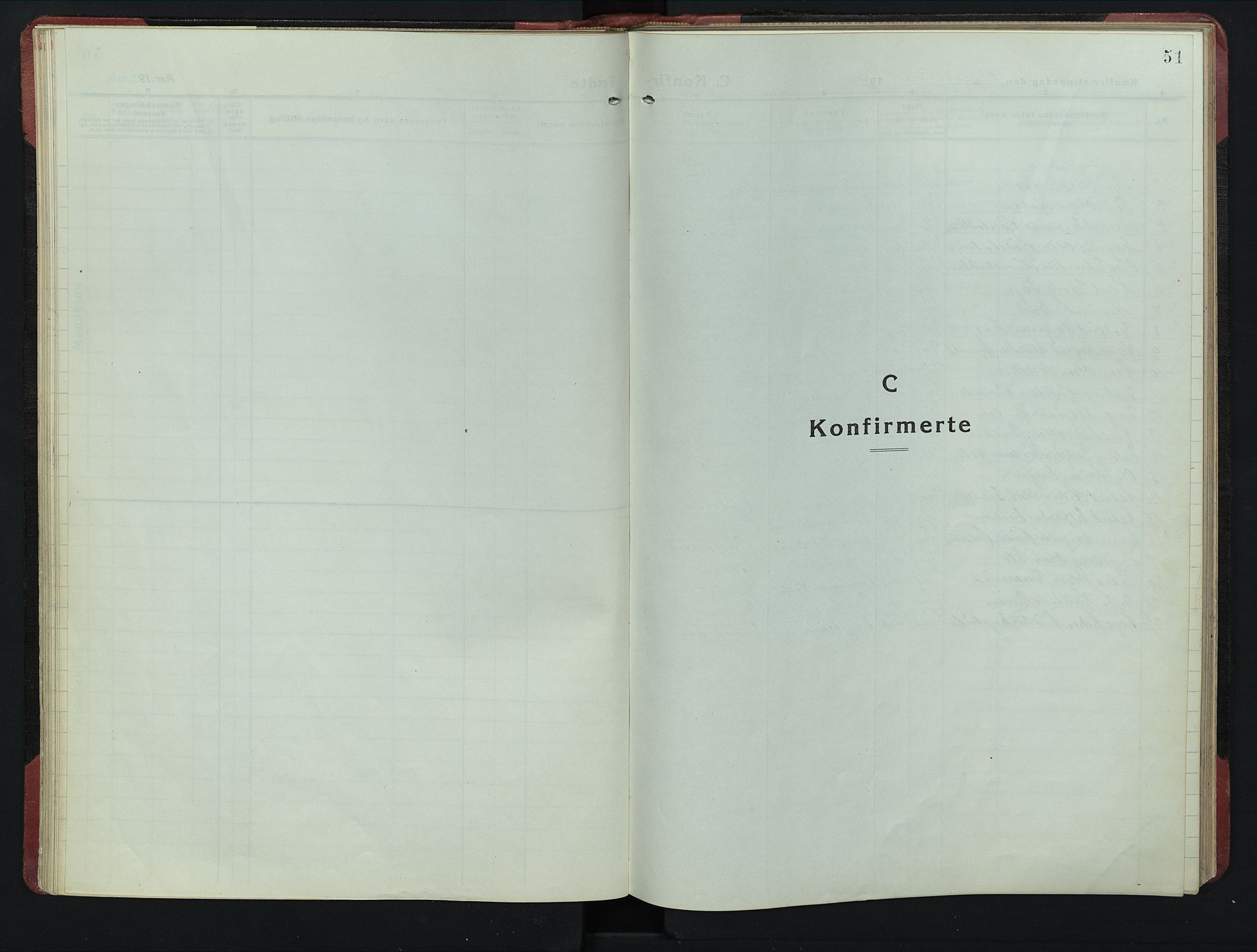 Sør-Odal prestekontor, SAH/PREST-030/H/Ha/Hab/L0010: Parish register (copy) no. 10, 1920-1953, p. 51