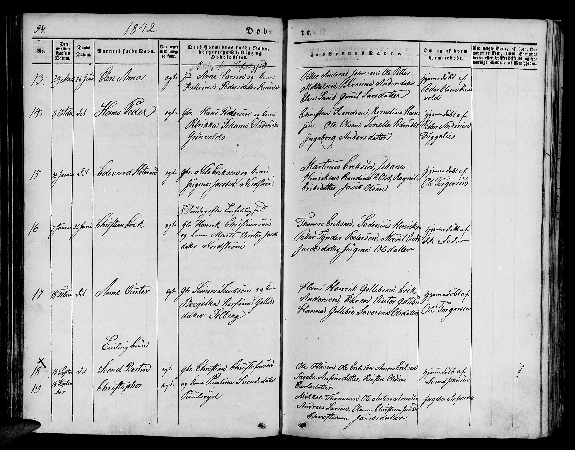Tranøy sokneprestkontor, SATØ/S-1313/I/Ia/Iaa/L0005kirke: Parish register (official) no. 5, 1829-1844, p. 97