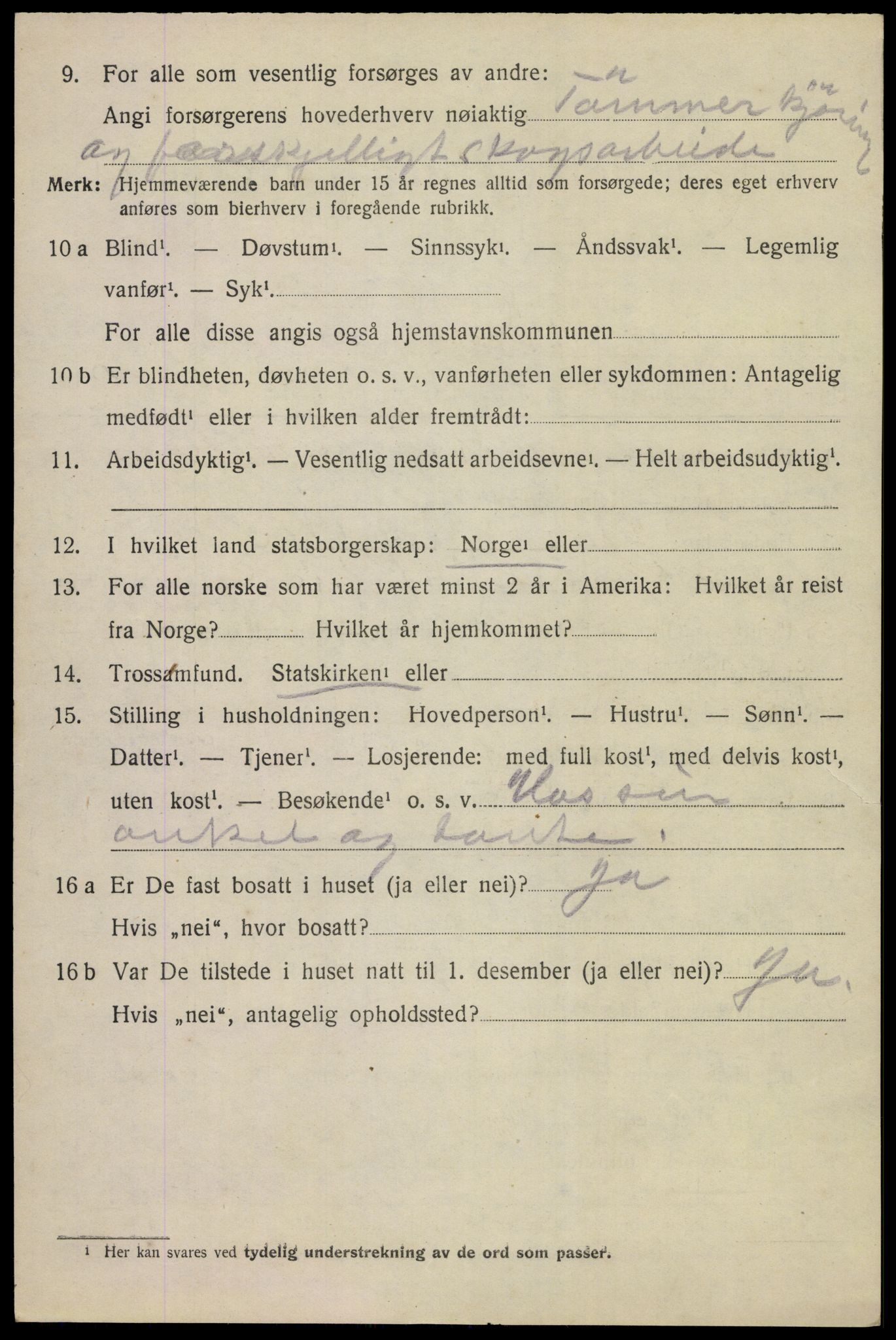 SAKO, 1920 census for Lardal, 1920, p. 5838