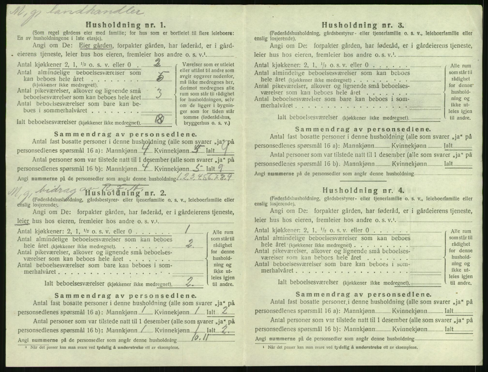 SAK, 1920 census for Øyestad, 1920, p. 1559