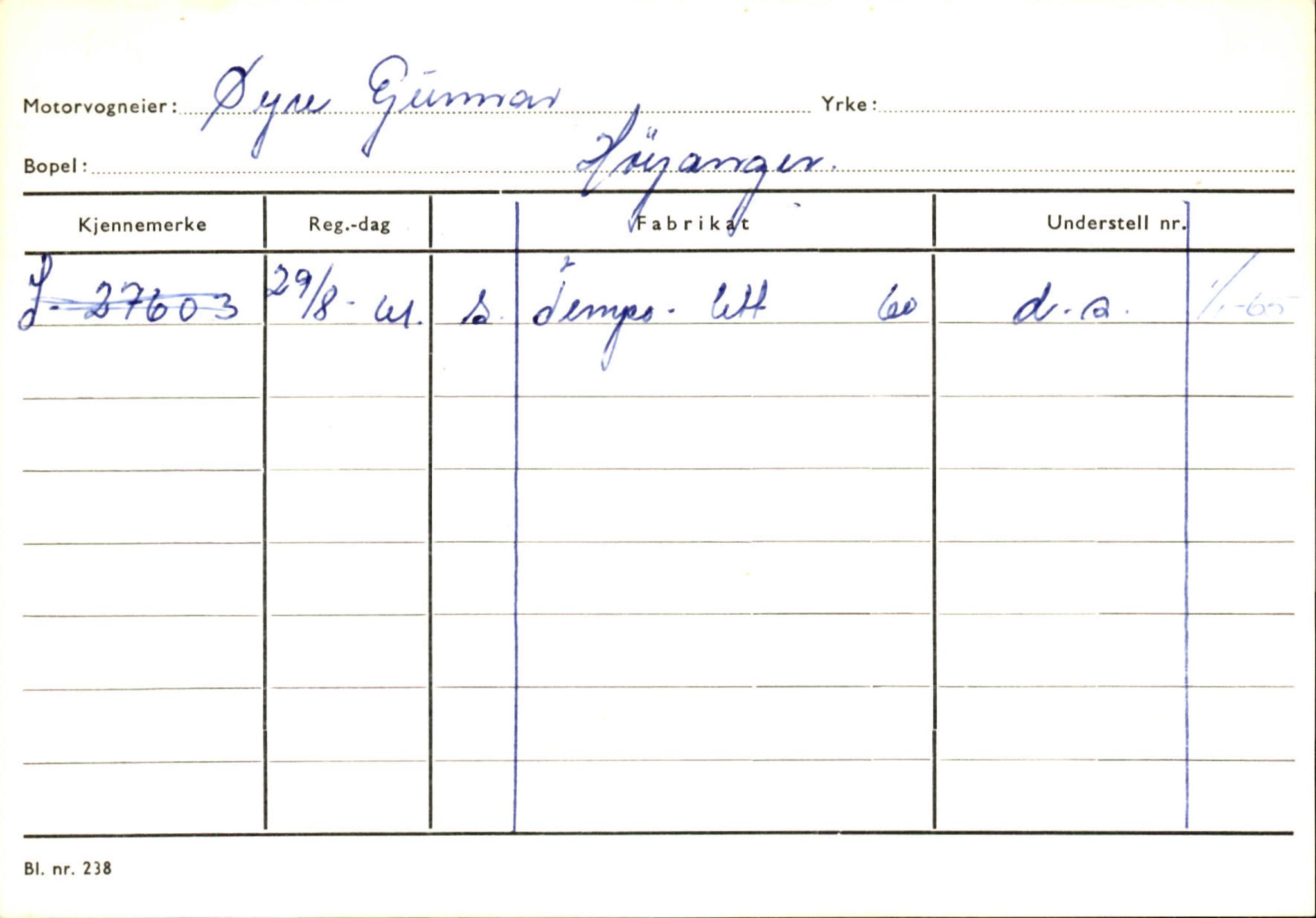 Statens vegvesen, Sogn og Fjordane vegkontor, AV/SAB-A-5301/4/F/L0131: Eigarregister Høyanger P-Å. Stryn S-Å, 1945-1975, p. 1083