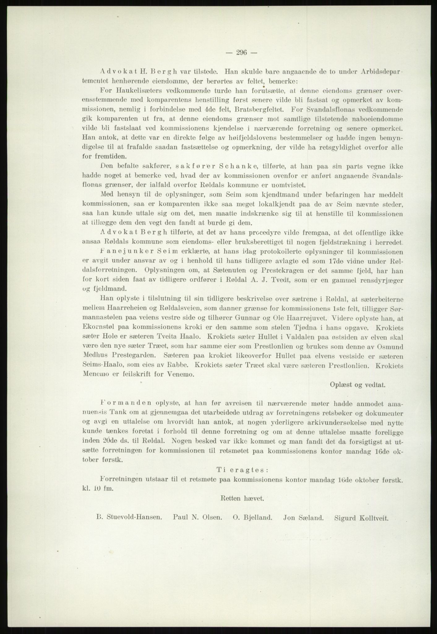 Høyfjellskommisjonen, AV/RA-S-1546/X/Xa/L0001: Nr. 1-33, 1909-1953, p. 306