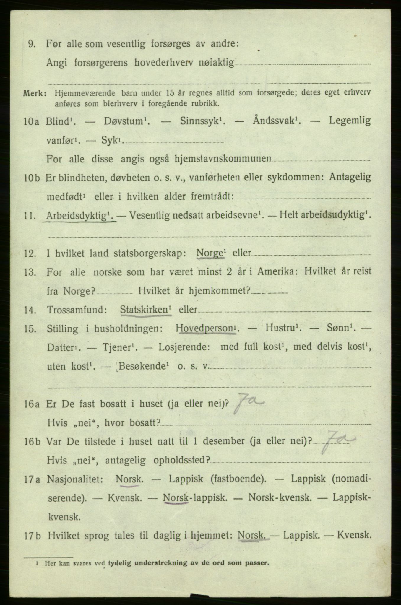 SATØ, 1920 census for Måsøy, 1920, p. 1311