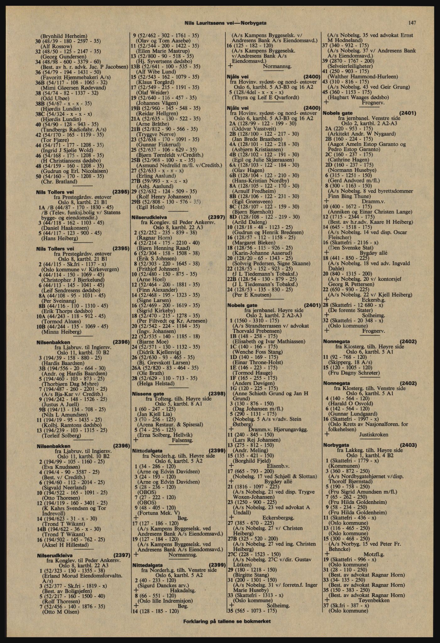 Kristiania/Oslo adressebok, PUBL/-, 1977-1978, p. 147