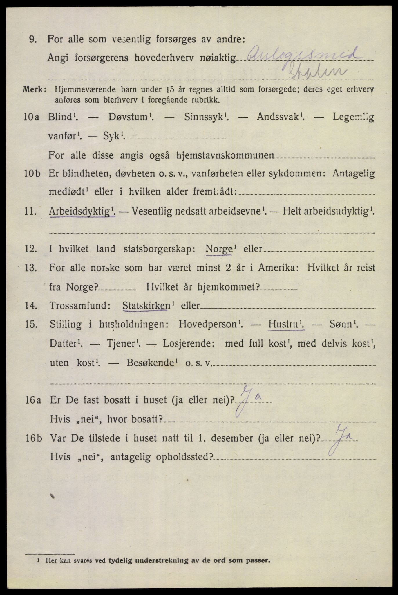 SAKO, 1920 census for Tinn, 1920, p. 8155