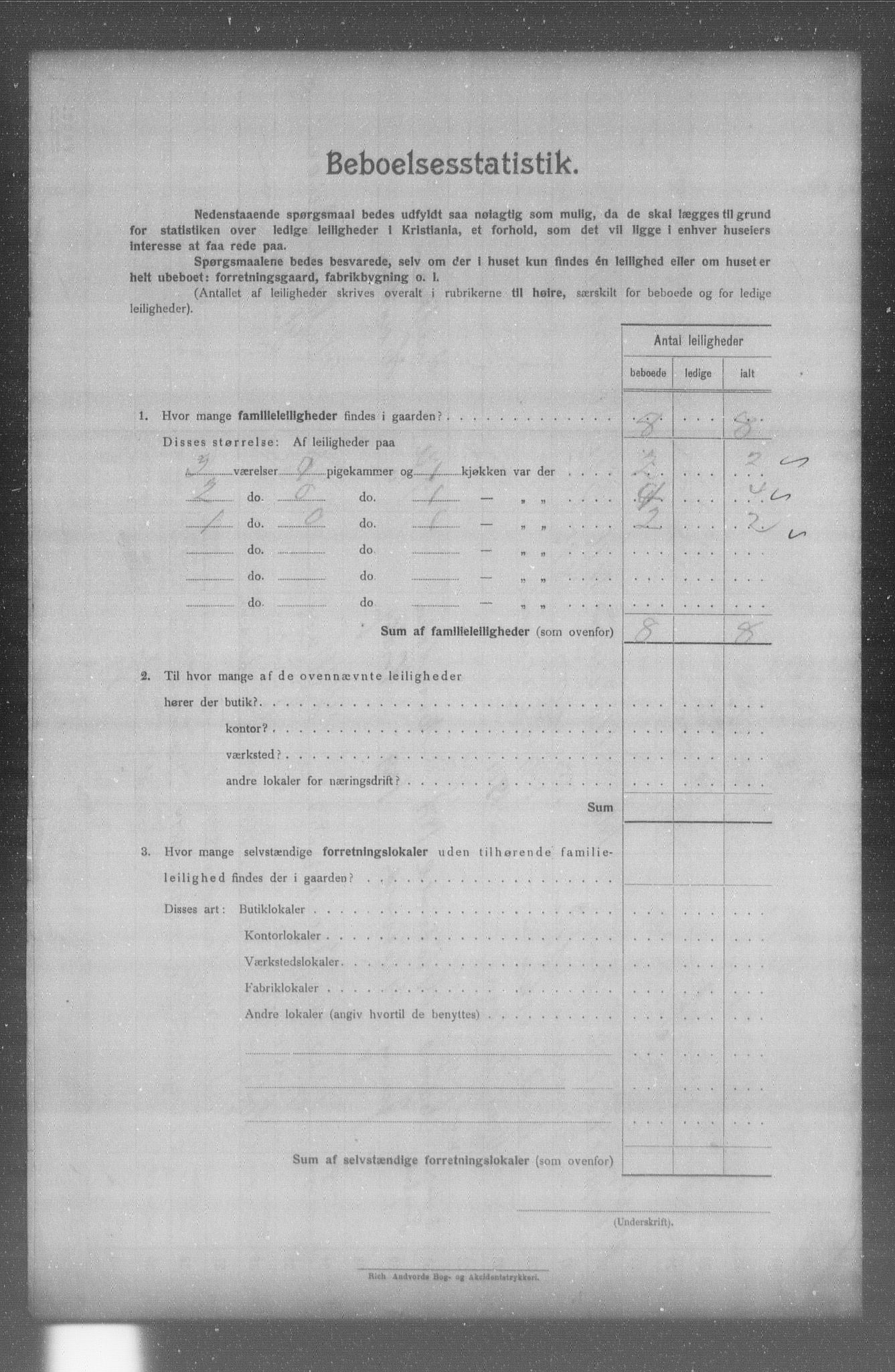 OBA, Municipal Census 1904 for Kristiania, 1904, p. 12407