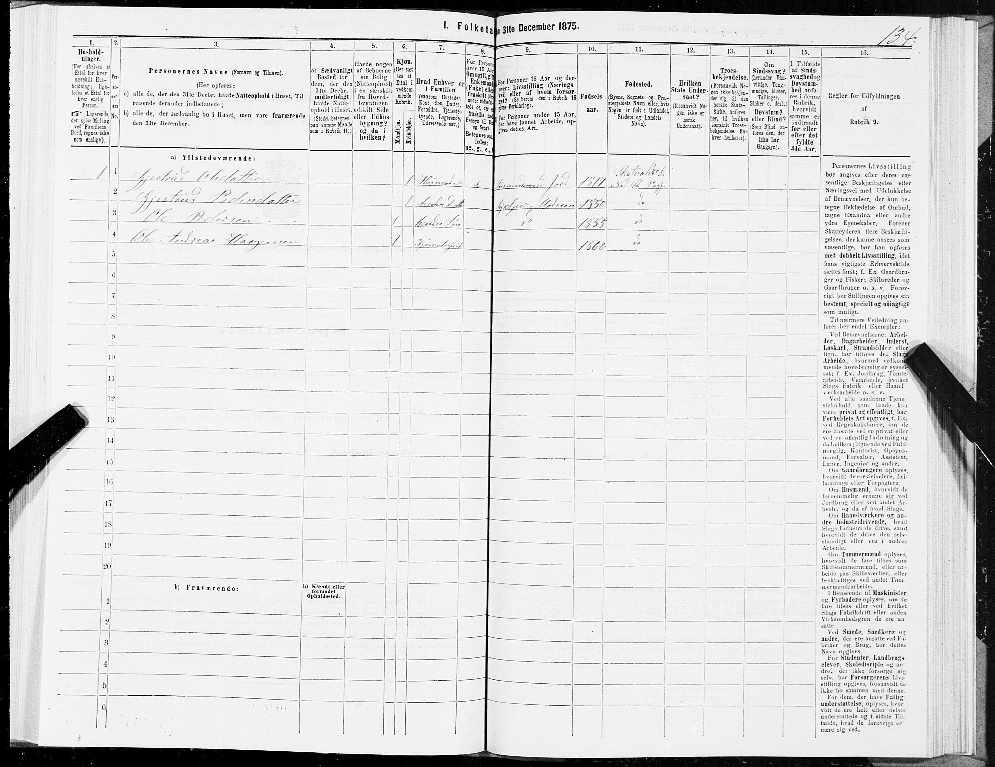 SAT, 1875 census for 1714P Nedre Stjørdal, 1875, p. 2134