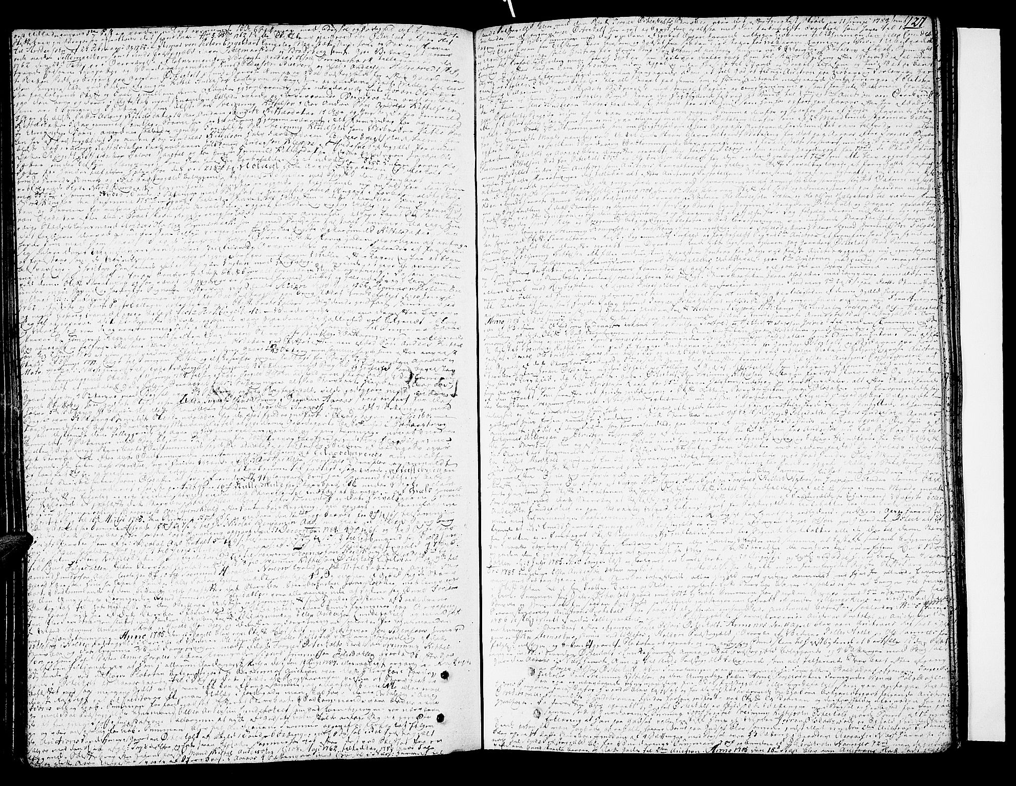 Nedre Telemark sorenskriveri, AV/SAKO-A-135/H/Hb/Hba/L0016a: Skifteprotokoll, 1785-1792, p. 126b-127a