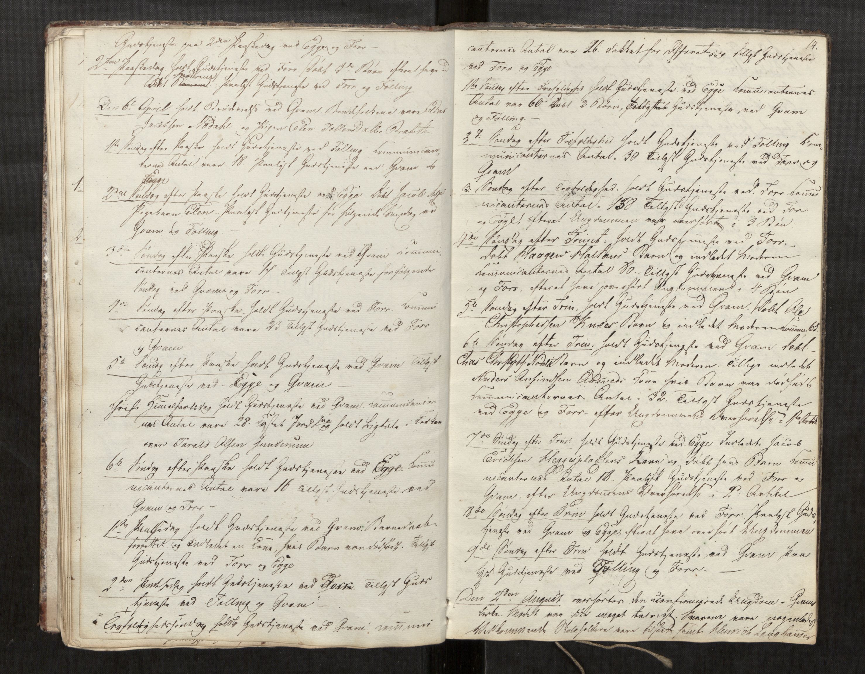 Stod sokneprestkontor, SAT/A-1164/2/I/I1/I1d/L0001: Curate's parish register no. 1, 1827-1849, p. 14