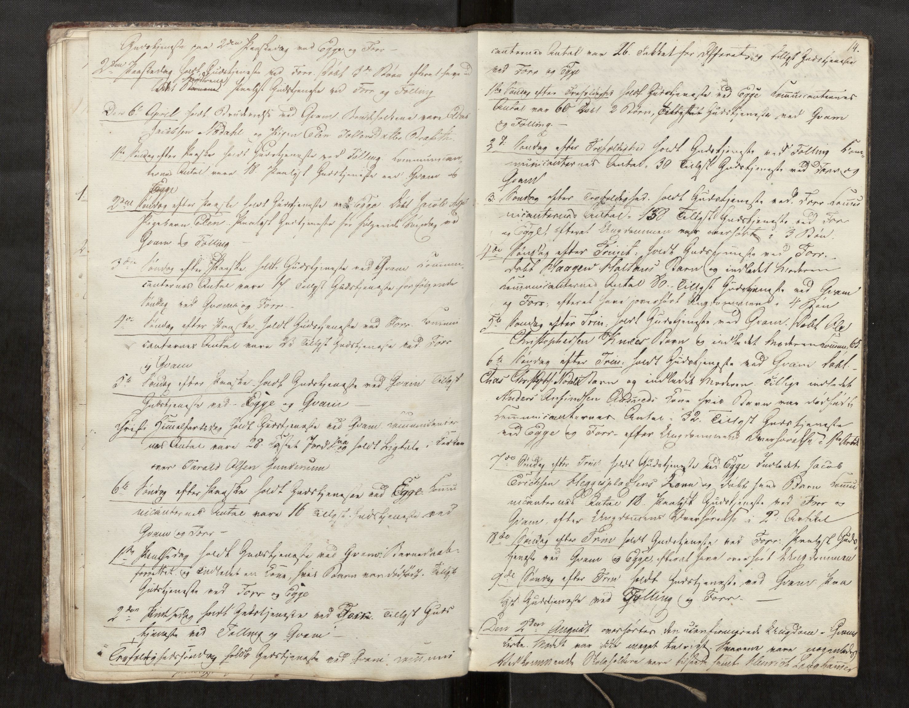 Stod sokneprestkontor, AV/SAT-A-1164/2/I/I1/I1d/L0001: Curate's parish register no. 1, 1827-1849, p. 14