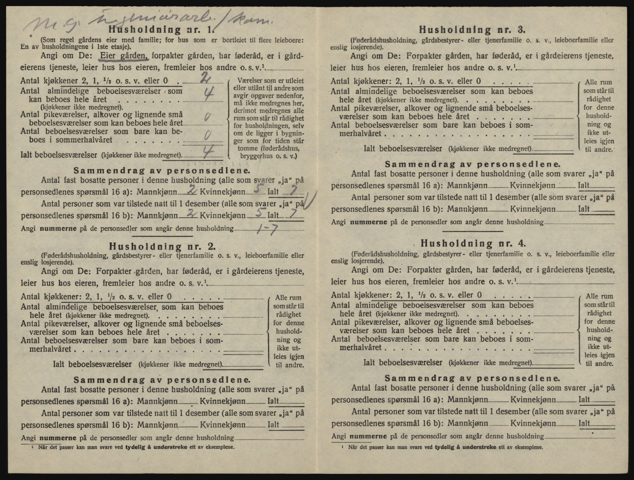 SAO, 1920 census for Glemmen, 1920, p. 1382