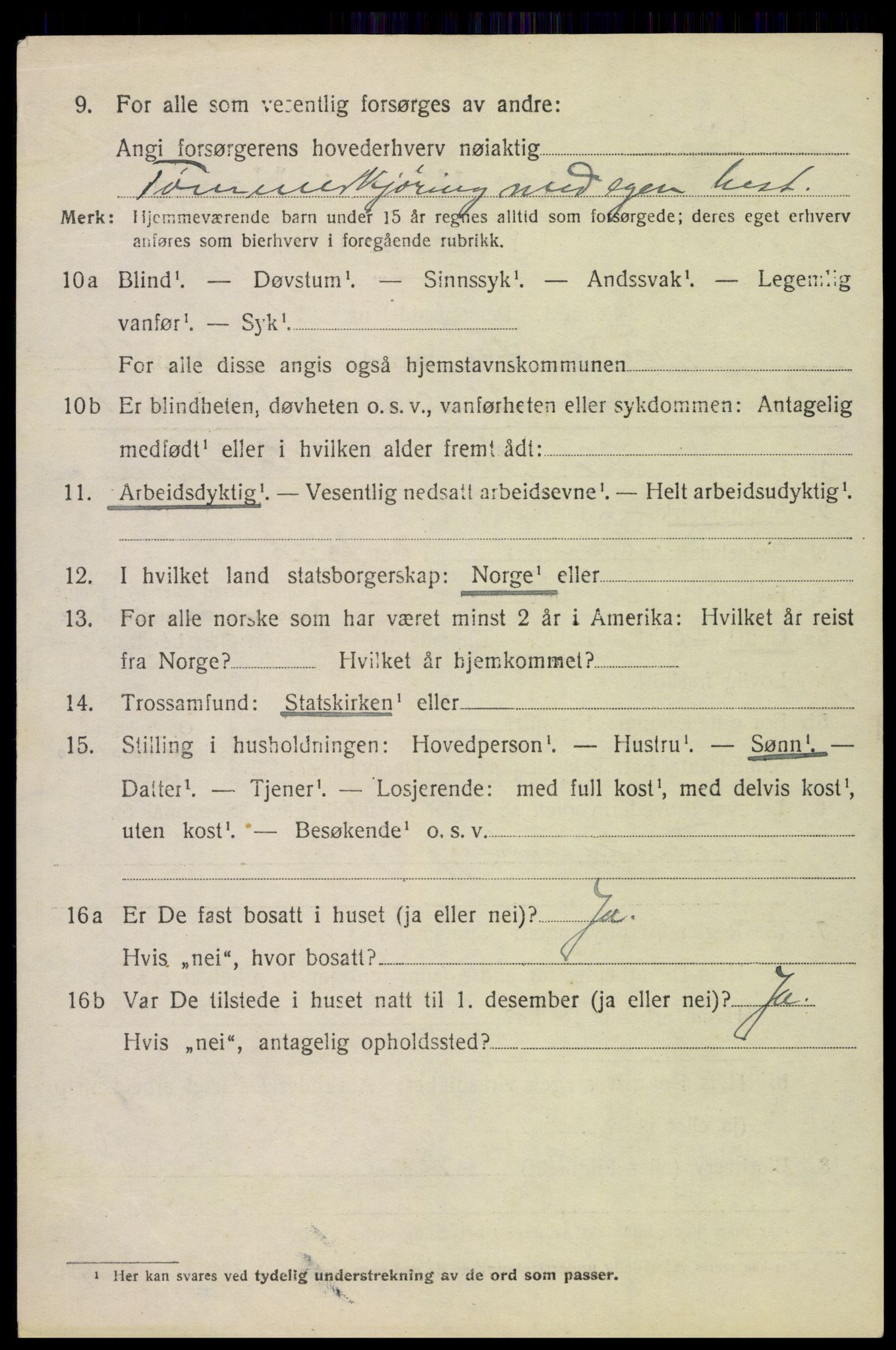 SAH, 1920 census for Nord-Odal, 1920, p. 5020