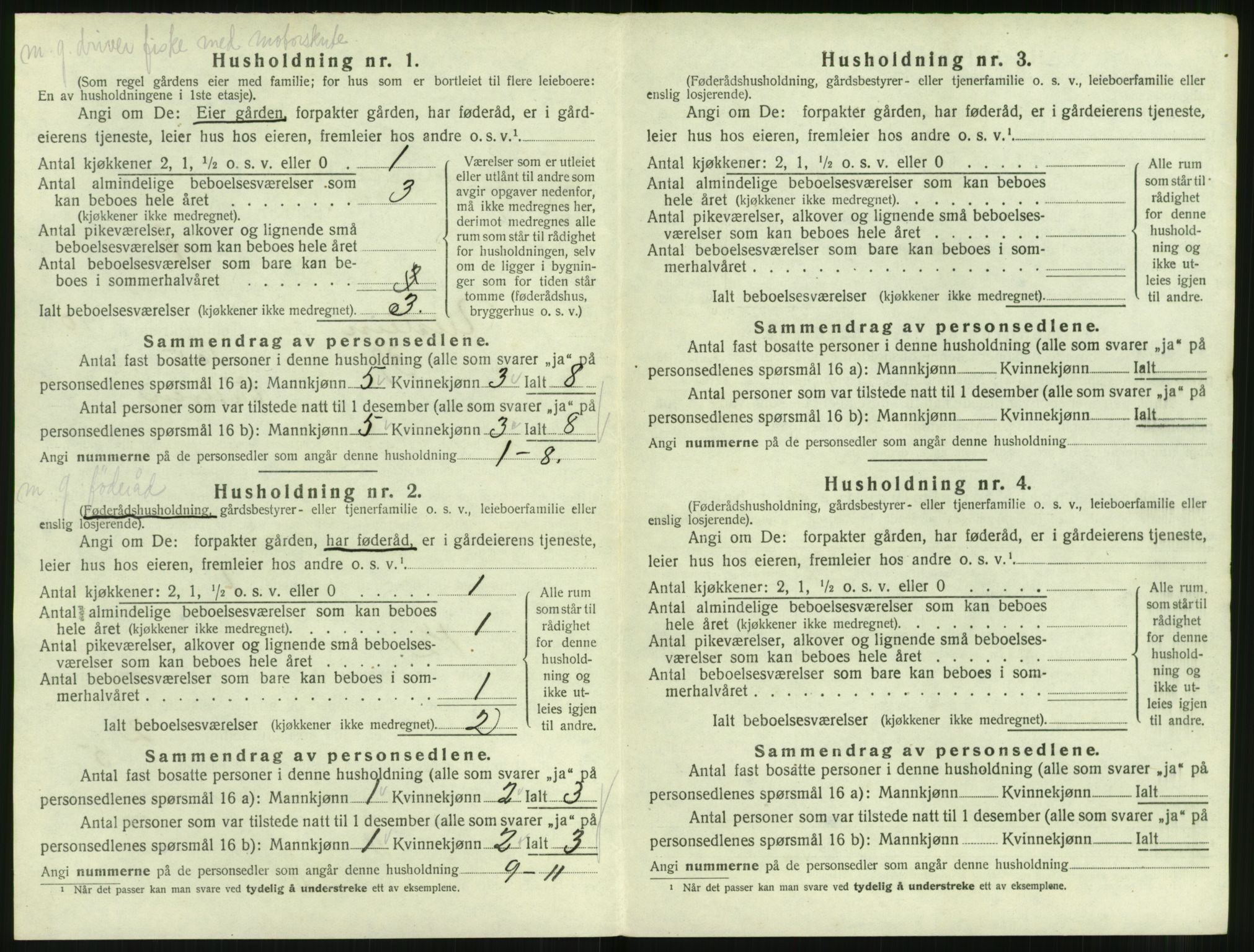 SAT, 1920 census for Ulstein, 1920, p. 659