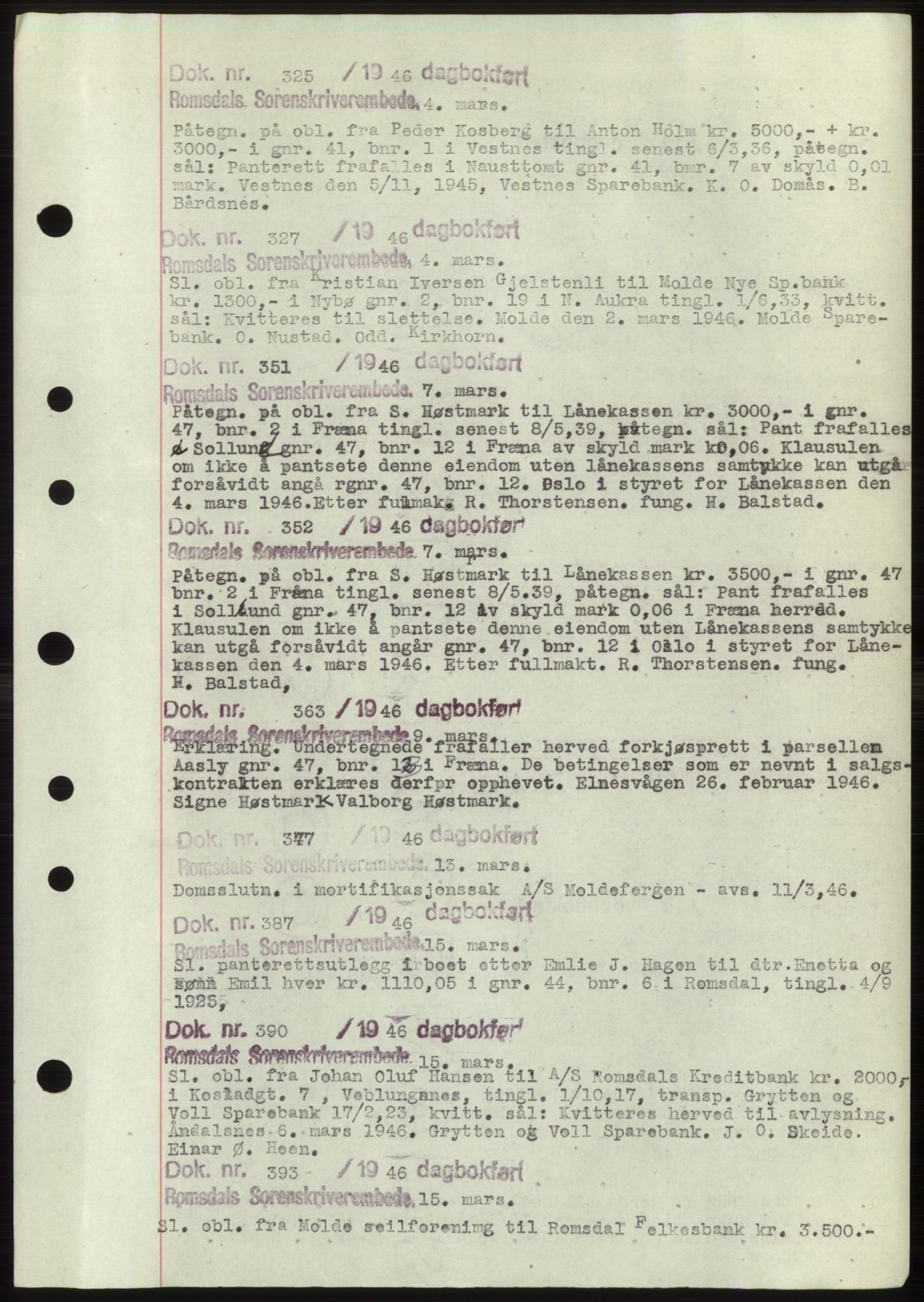 Romsdal sorenskriveri, AV/SAT-A-4149/1/2/2C: Mortgage book no. C1b, 1946-1949, Deed date: 04.03.1946