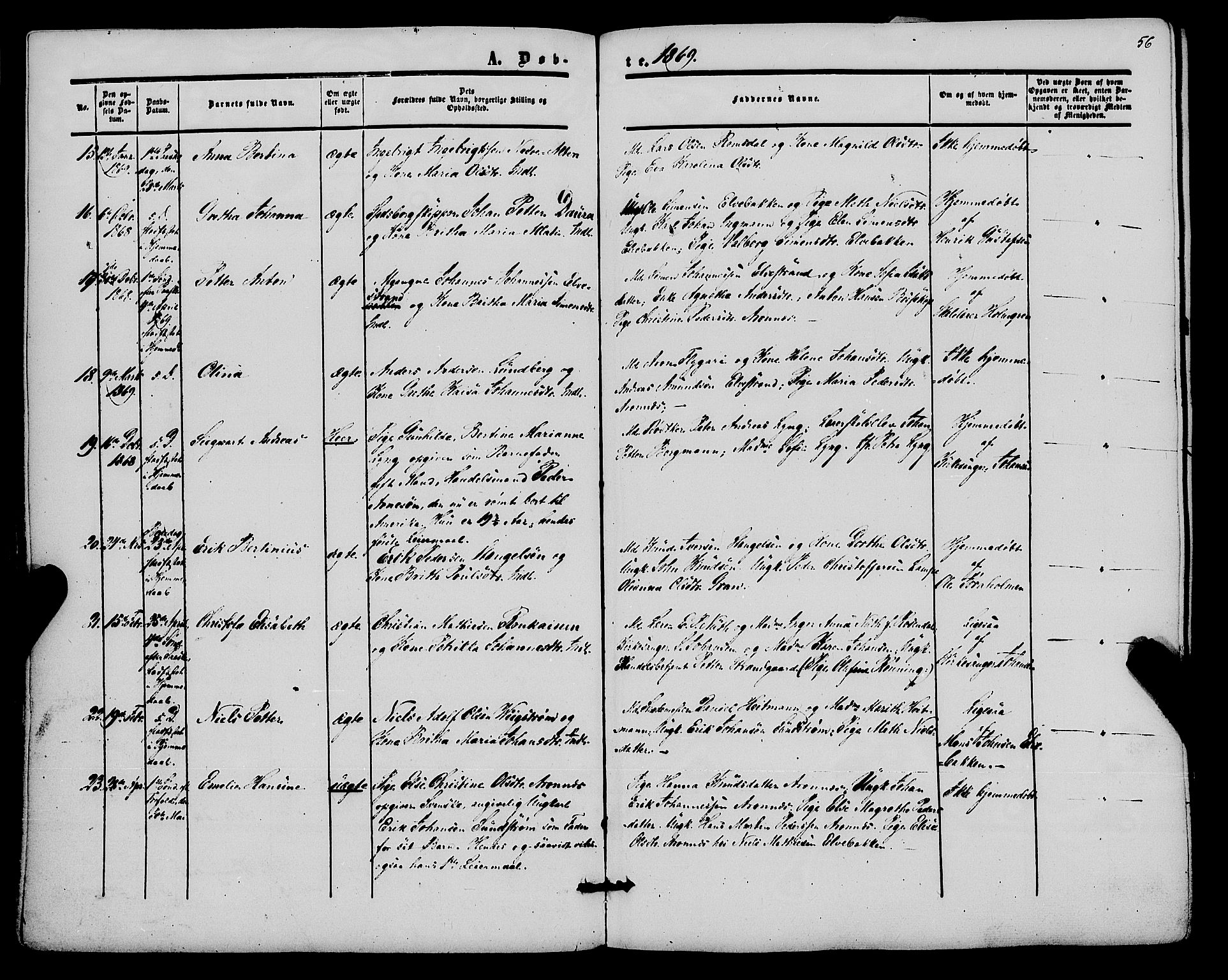 Alta sokneprestkontor, AV/SATØ-S-1338/H/Ha/L0001.kirke: Parish register (official) no. 1, 1858-1878, p. 56