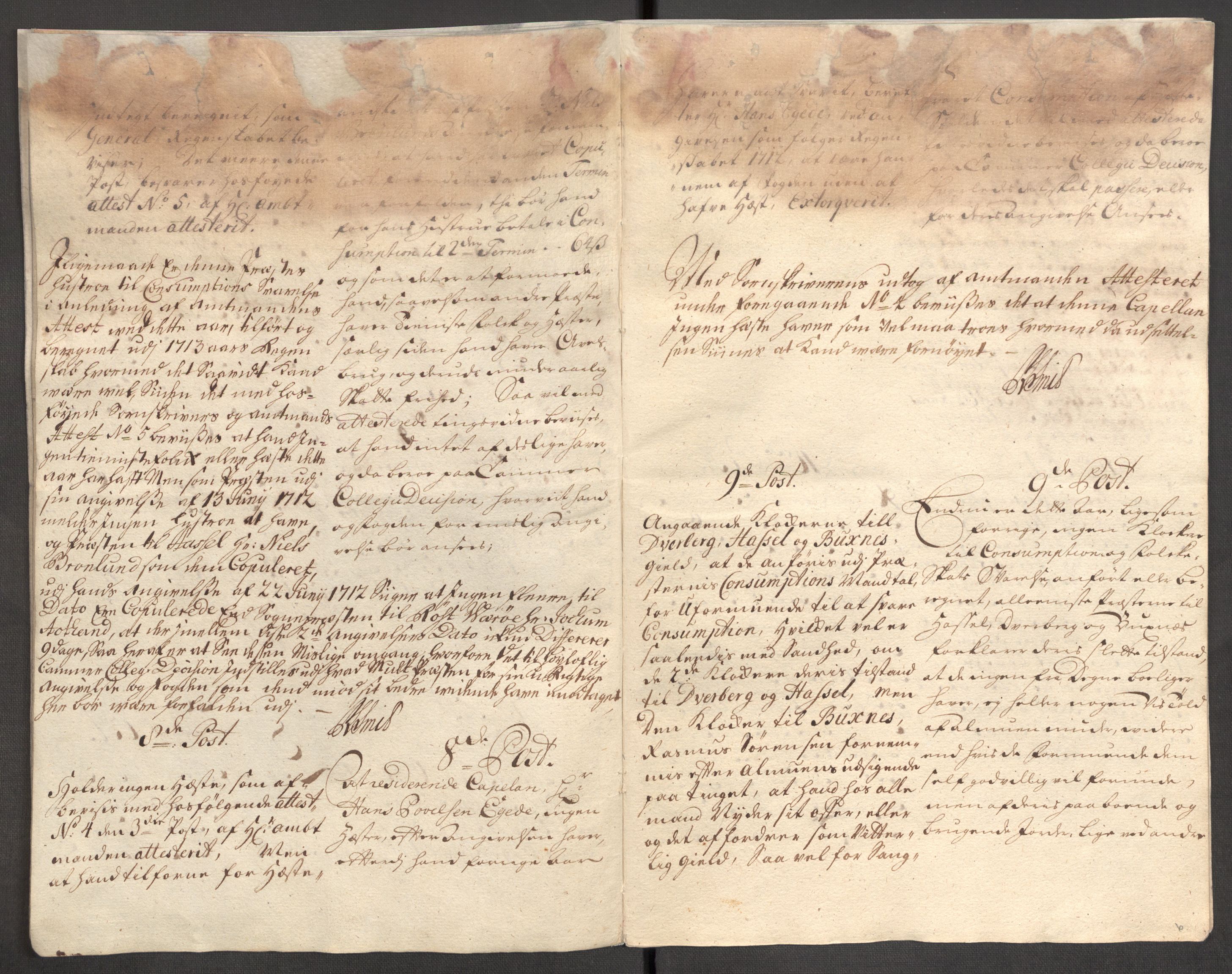 Rentekammeret inntil 1814, Reviderte regnskaper, Fogderegnskap, AV/RA-EA-4092/R67/L4679: Fogderegnskap Vesterålen, Andenes og Lofoten, 1711-1713, p. 48