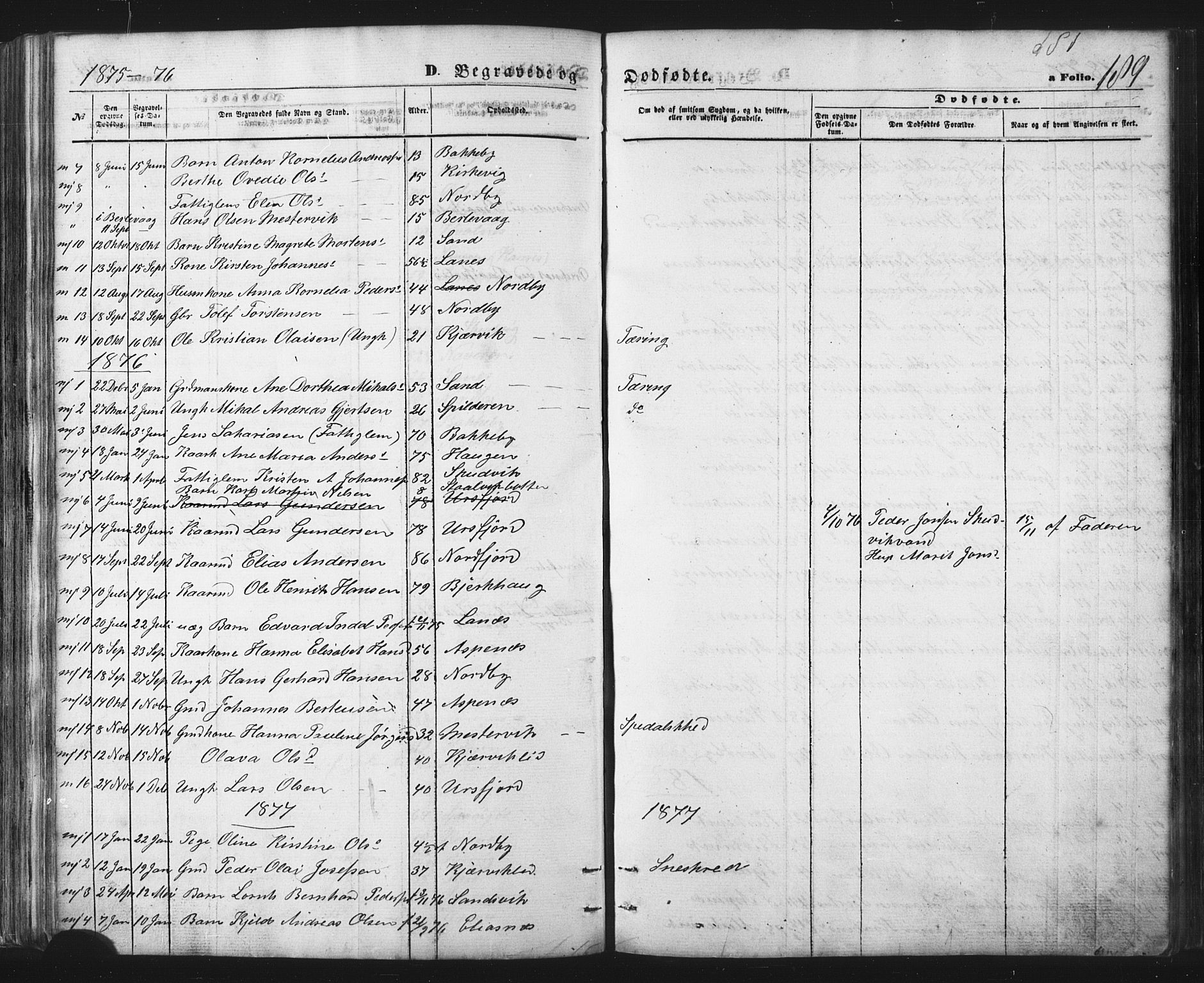 Balsfjord sokneprestembete, SATØ/S-1303/G/Ga/L0002klokker: Parish register (copy) no. 2, 1870-1886, p. 189