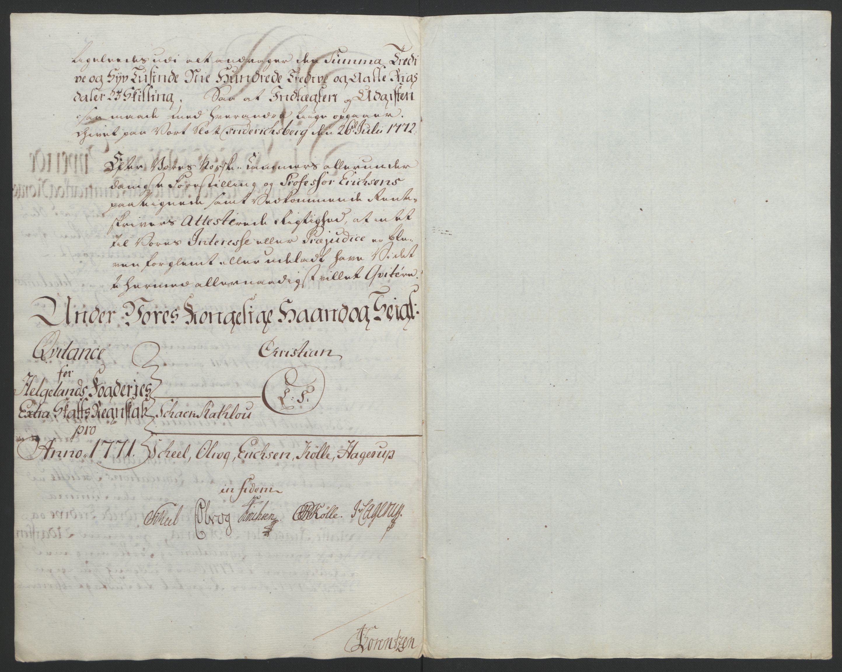 Rentekammeret inntil 1814, Reviderte regnskaper, Fogderegnskap, RA/EA-4092/R65/L4573: Ekstraskatten Helgeland, 1762-1772, p. 322