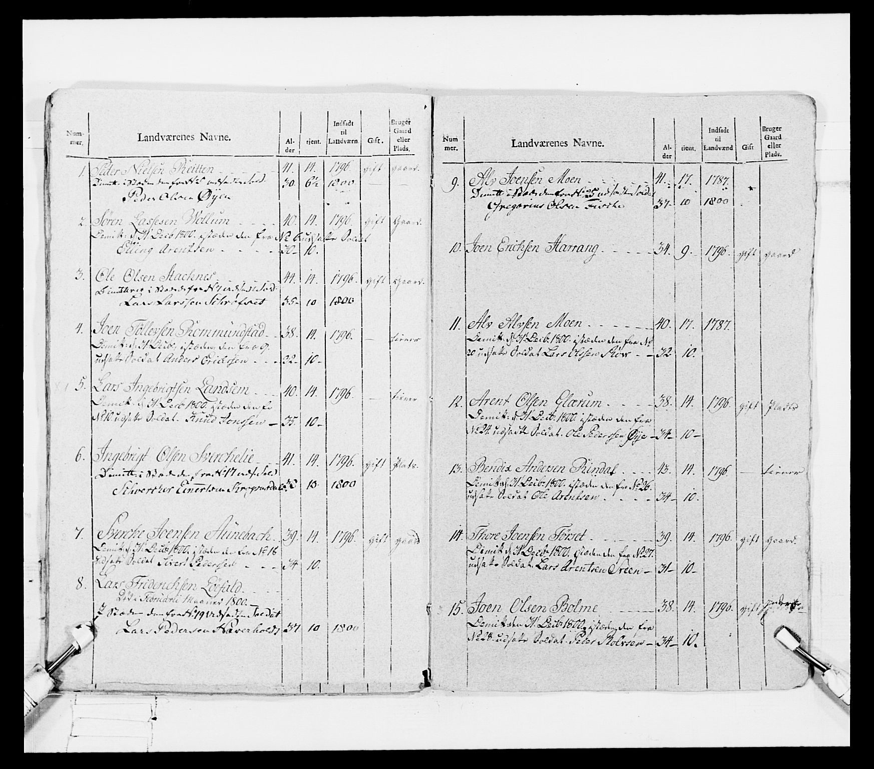 Generalitets- og kommissariatskollegiet, Det kongelige norske kommissariatskollegium, AV/RA-EA-5420/E/Eh/L0080: 2. Trondheimske nasjonale infanteriregiment, 1792-1800, p. 254