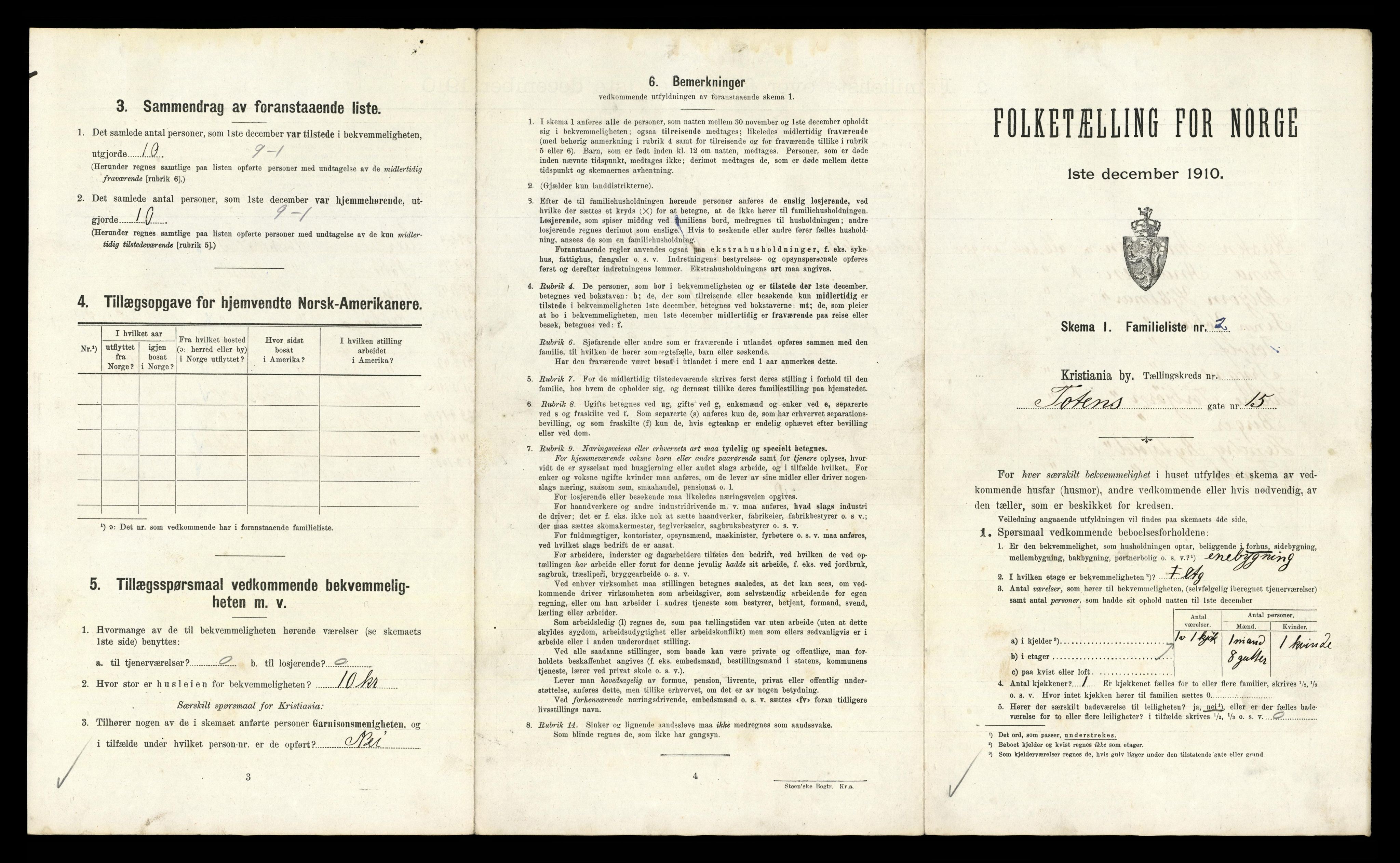 RA, 1910 census for Kristiania, 1910, p. 110689