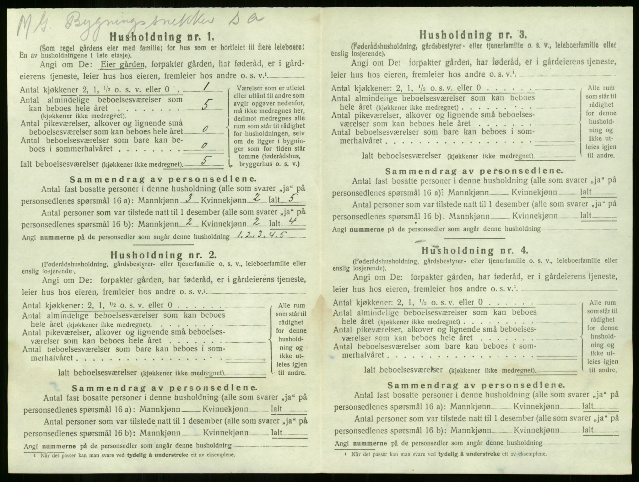 SAKO, 1920 census for Nøtterøy, 1920, p. 909