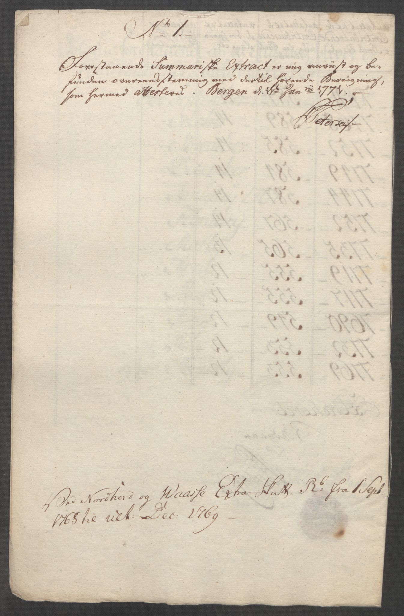 Rentekammeret inntil 1814, Reviderte regnskaper, Fogderegnskap, RA/EA-4092/R51/L3303: Ekstraskatten Nordhordland og Voss, 1762-1772, p. 348