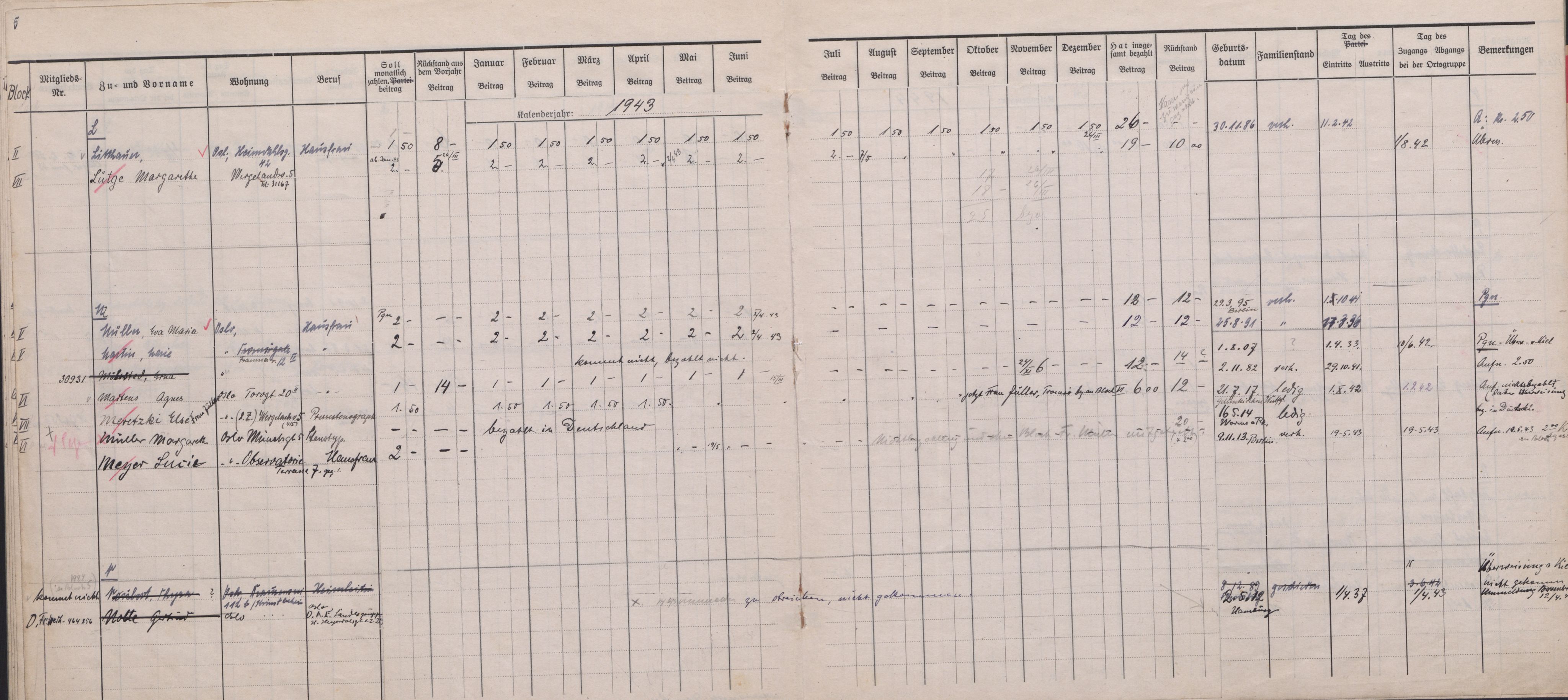 Forsvarets Overkommando. 2 kontor. Arkiv 11.4. Spredte tyske arkivsaker, AV/RA-RAFA-7031/D/Dar/Darb/L0016: Reichskommissariat - NSDAP in Norwegen, 1941-1944, p. 12
