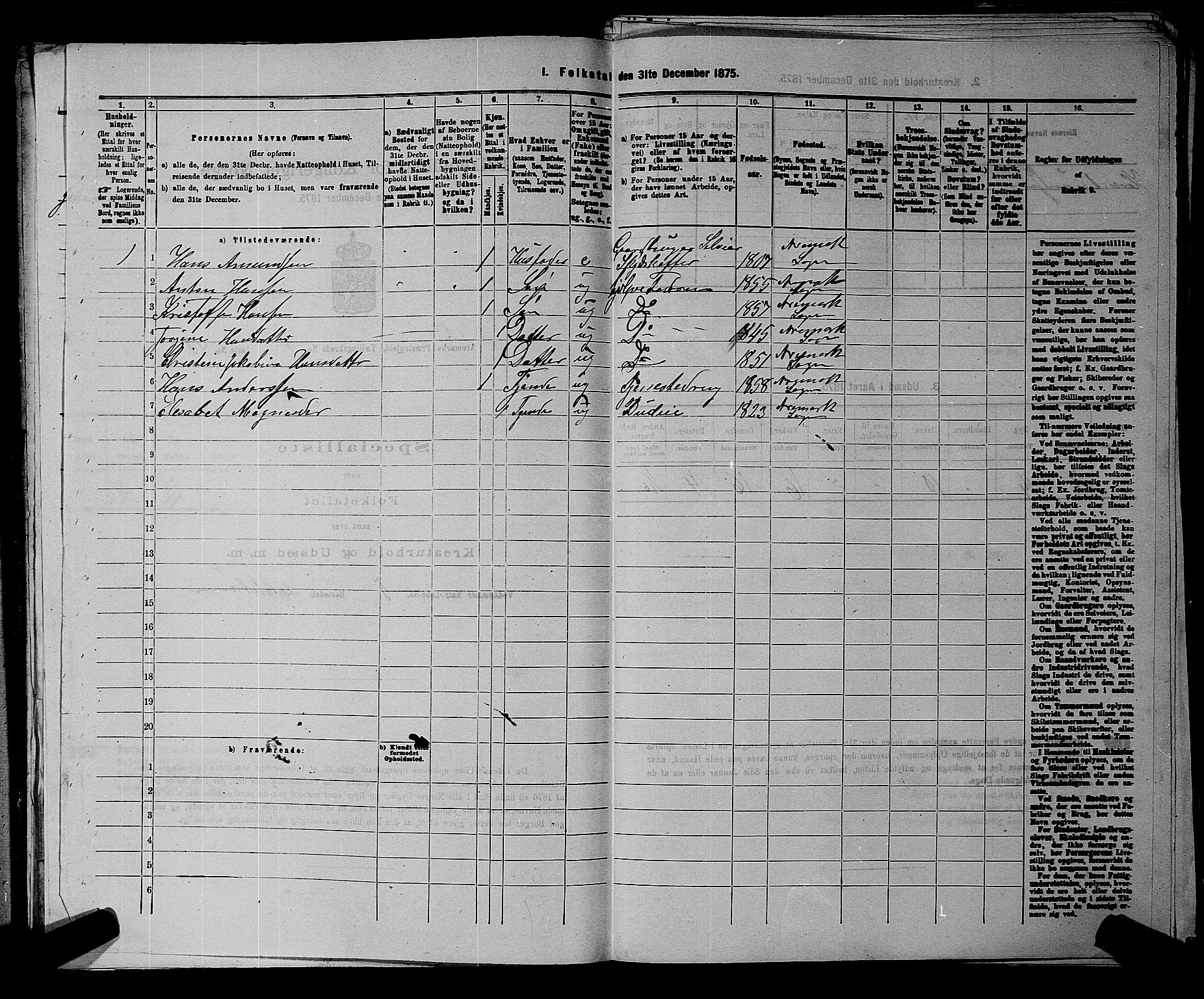 RA, 1875 census for 0118P Aremark, 1875, p. 89