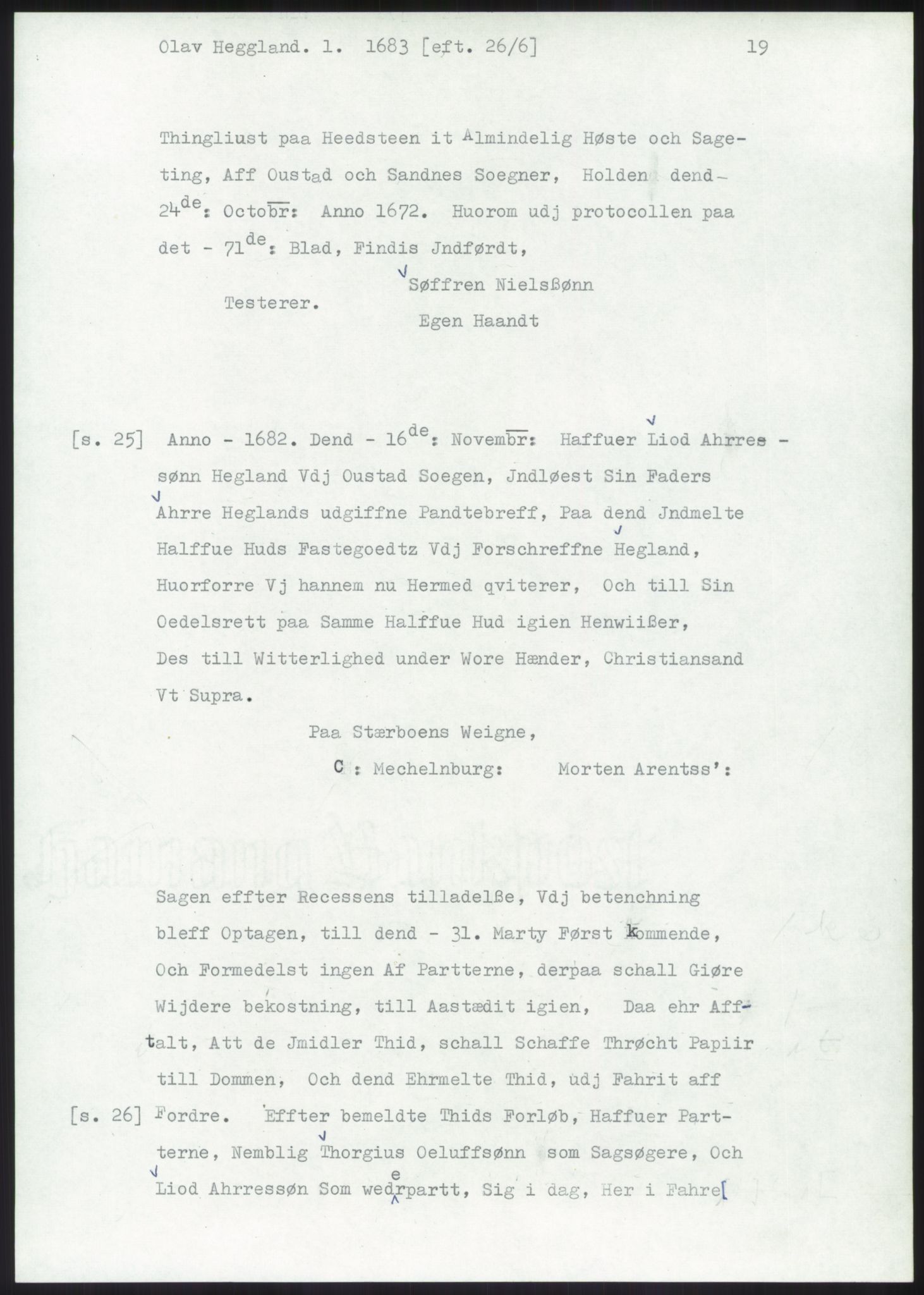 Samlinger til kildeutgivelse, Diplomavskriftsamlingen, AV/RA-EA-4053/H/Ha, p. 1526