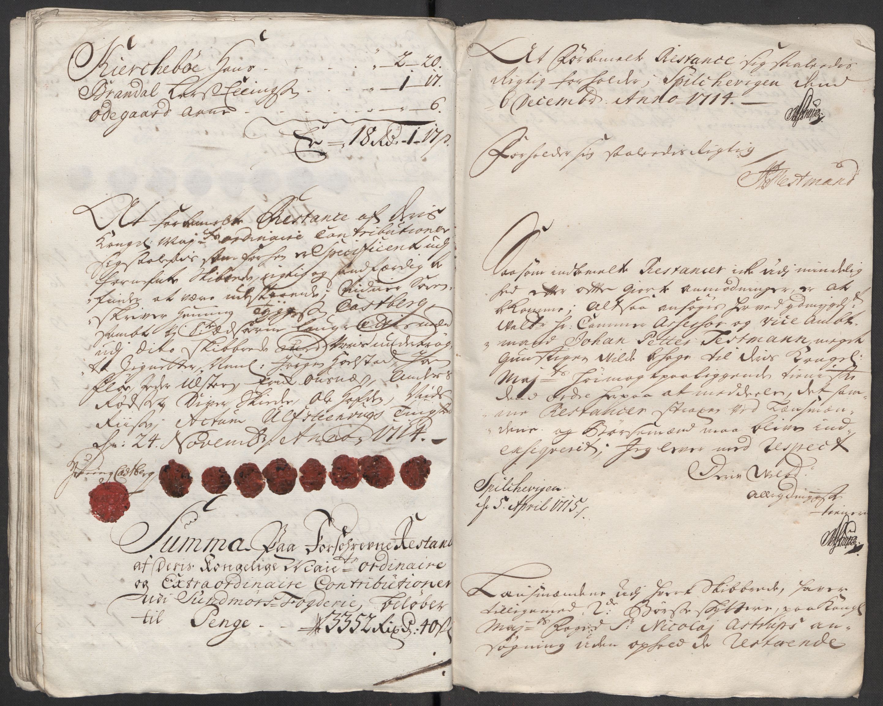 Rentekammeret inntil 1814, Reviderte regnskaper, Fogderegnskap, AV/RA-EA-4092/R54/L3566: Fogderegnskap Sunnmøre, 1714, p. 286