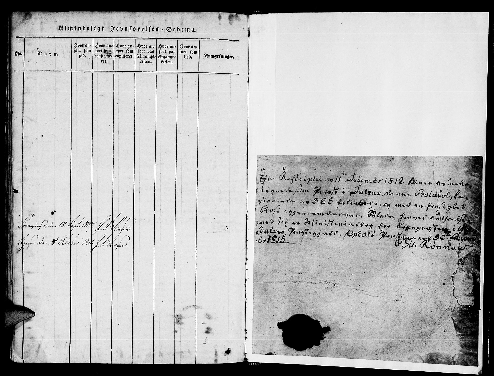 Ministerialprotokoller, klokkerbøker og fødselsregistre - Sør-Trøndelag, SAT/A-1456/672/L0853: Parish register (official) no. 672A06 /1, 1816-1829