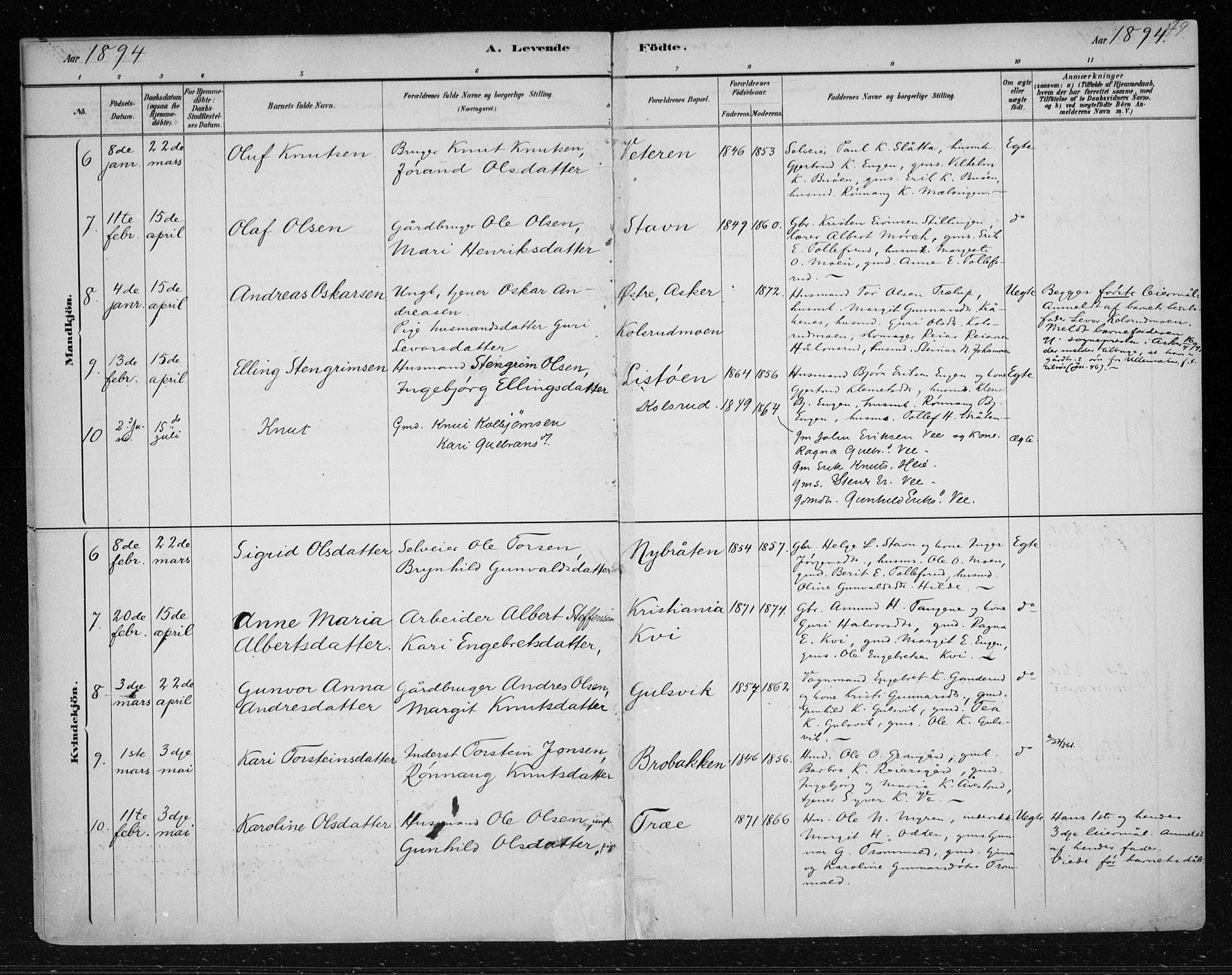 Nes kirkebøker, AV/SAKO-A-236/F/Fa/L0012: Parish register (official) no. 12, 1881-1917, p. 49