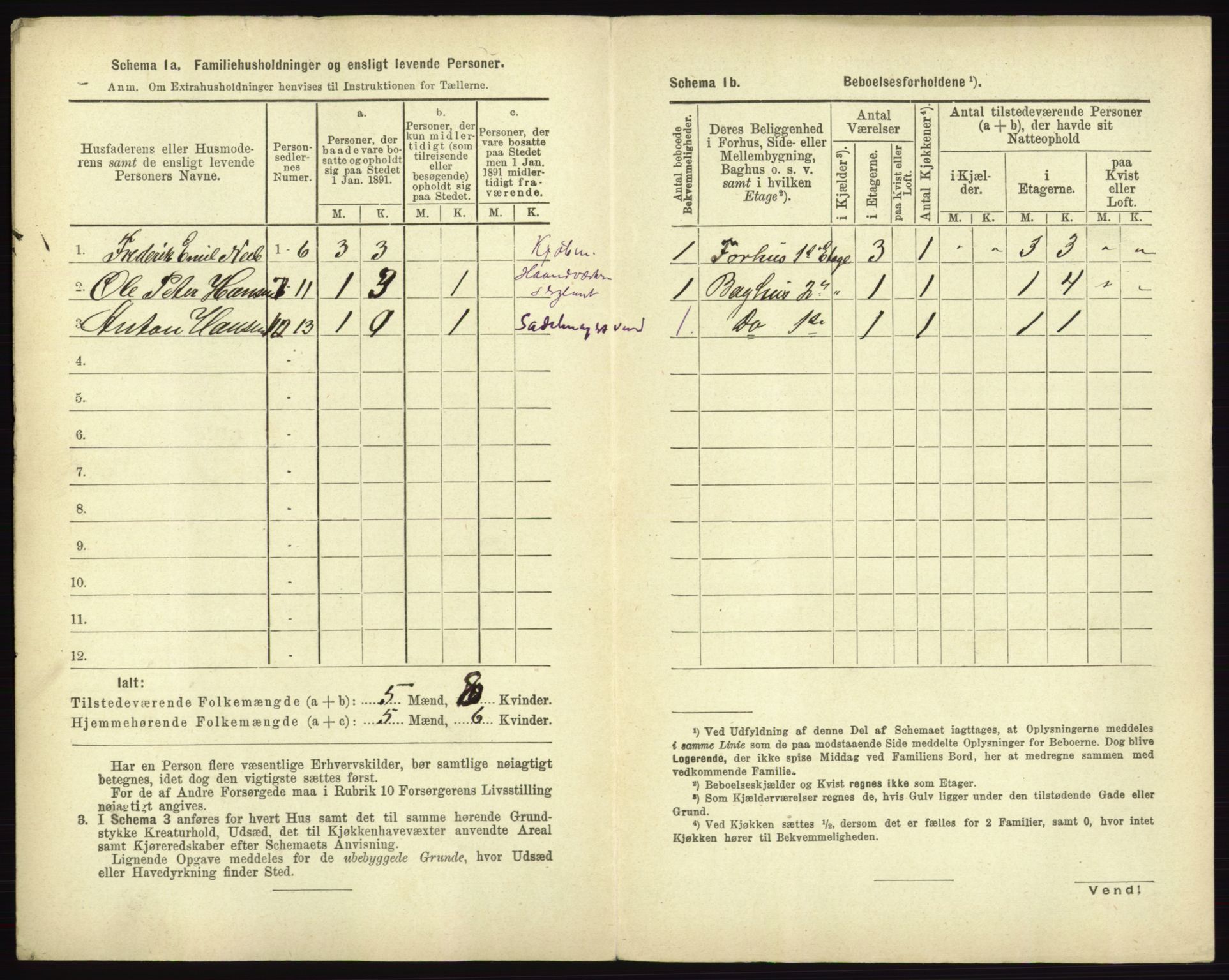 RA, 1891 census for 0101 Fredrikshald, 1891, p. 577