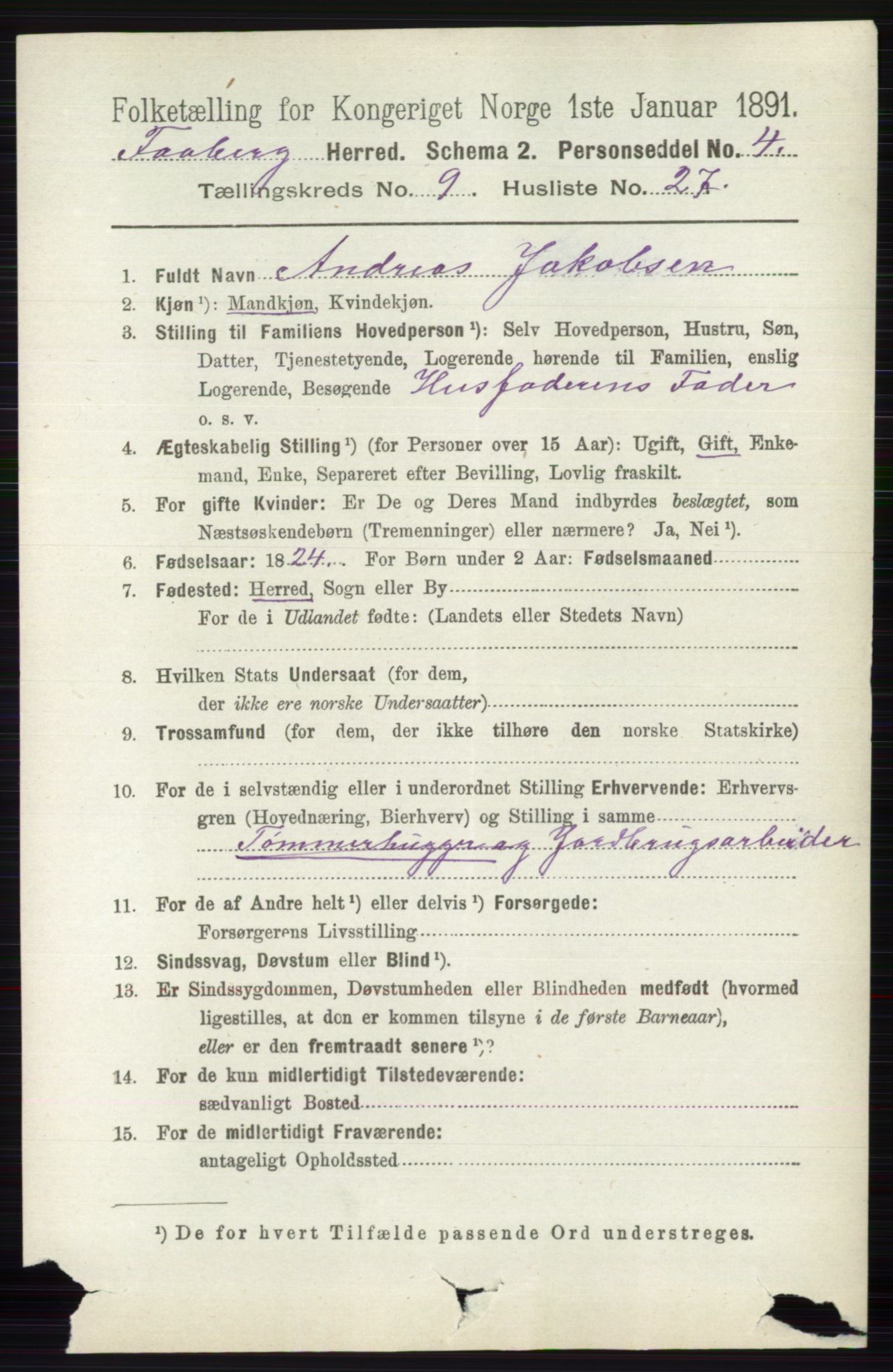 RA, 1891 census for 0524 Fåberg, 1891, p. 4035