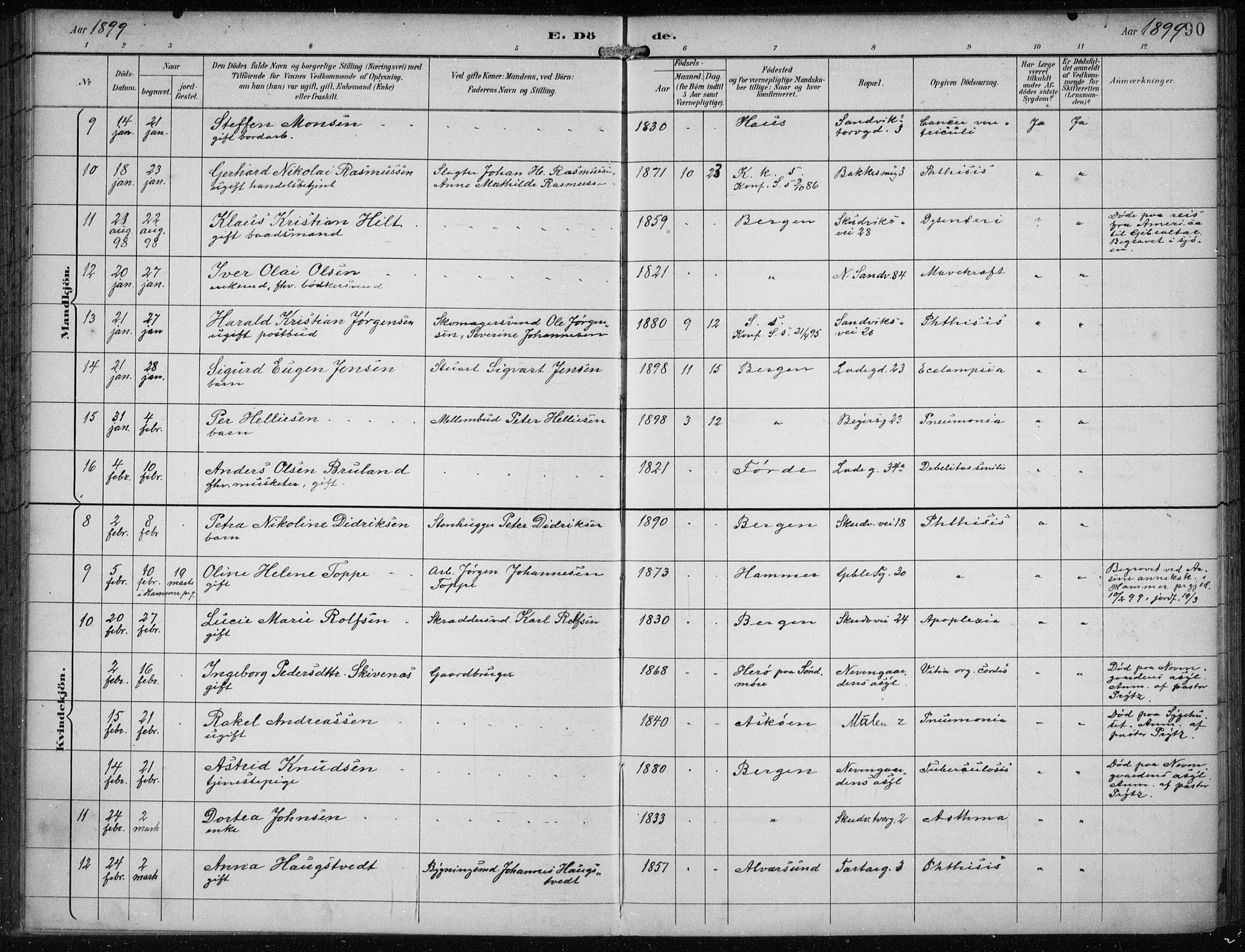 Sandviken Sokneprestembete, SAB/A-77601/H/Ha/L0018: Parish register (official) no. E 1, 1893-1905, p. 90