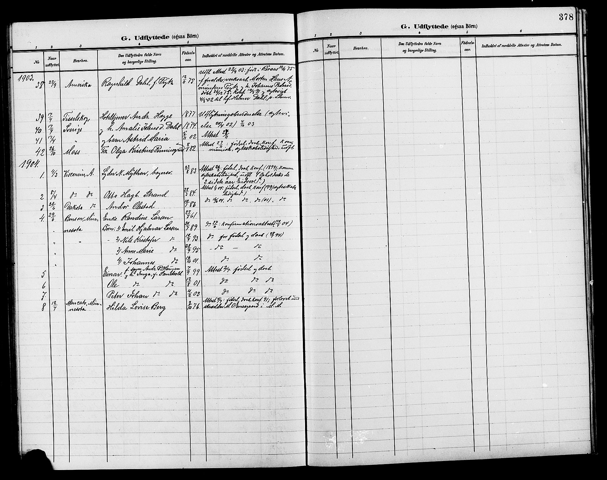 Lillehammer prestekontor, SAH/PREST-088/H/Ha/Hab/L0001: Parish register (copy) no. 1, 1901-1913, p. 378