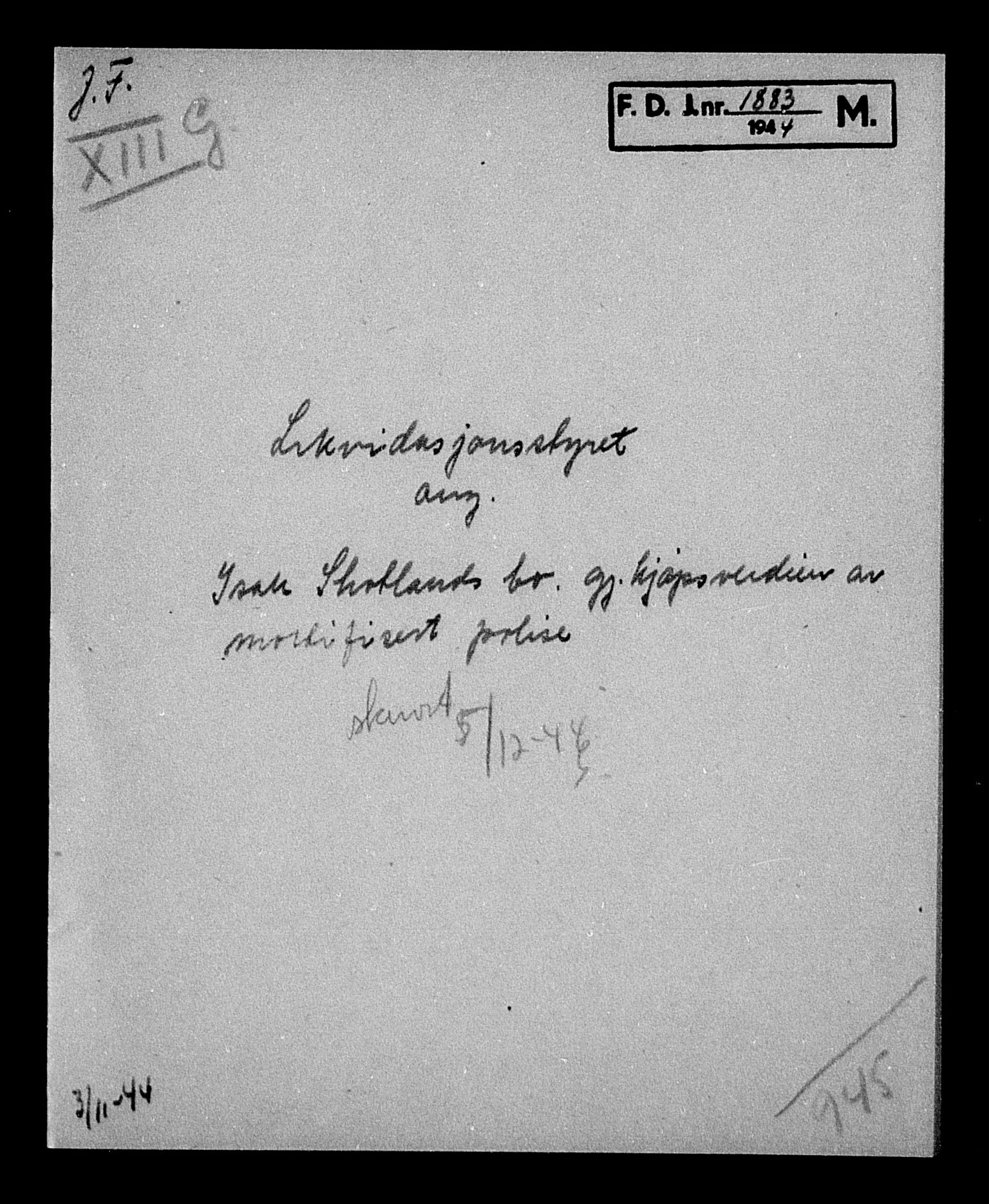 Justisdepartementet, Tilbakeføringskontoret for inndratte formuer, AV/RA-S-1564/H/Hc/Hcb/L0915: --, 1945-1947, p. 560