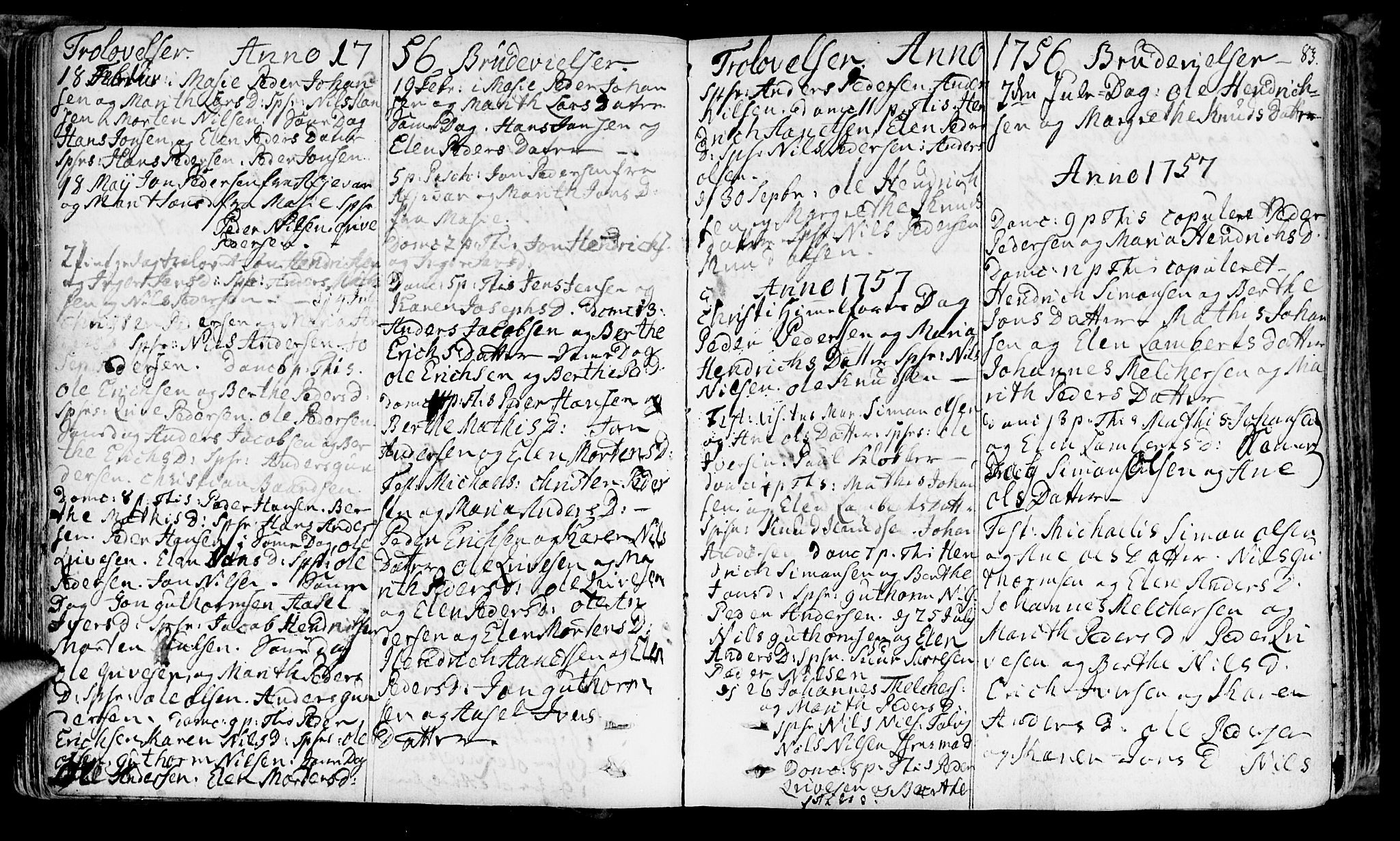 Talvik sokneprestkontor, SATØ/S-1337/H/Ha/L0004kirke: Parish register (official) no. 4, 1752-1772, p. 83