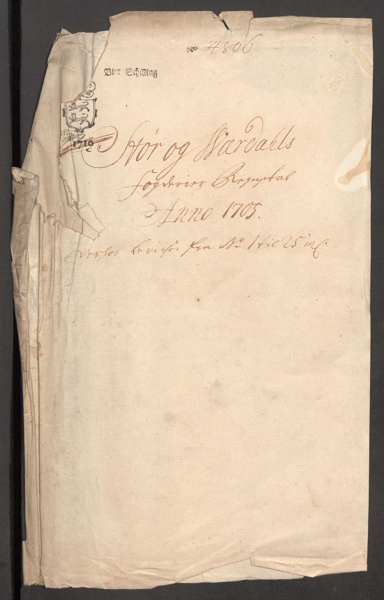 Rentekammeret inntil 1814, Reviderte regnskaper, Fogderegnskap, AV/RA-EA-4092/R62/L4196: Fogderegnskap Stjørdal og Verdal, 1705-1706, p. 3