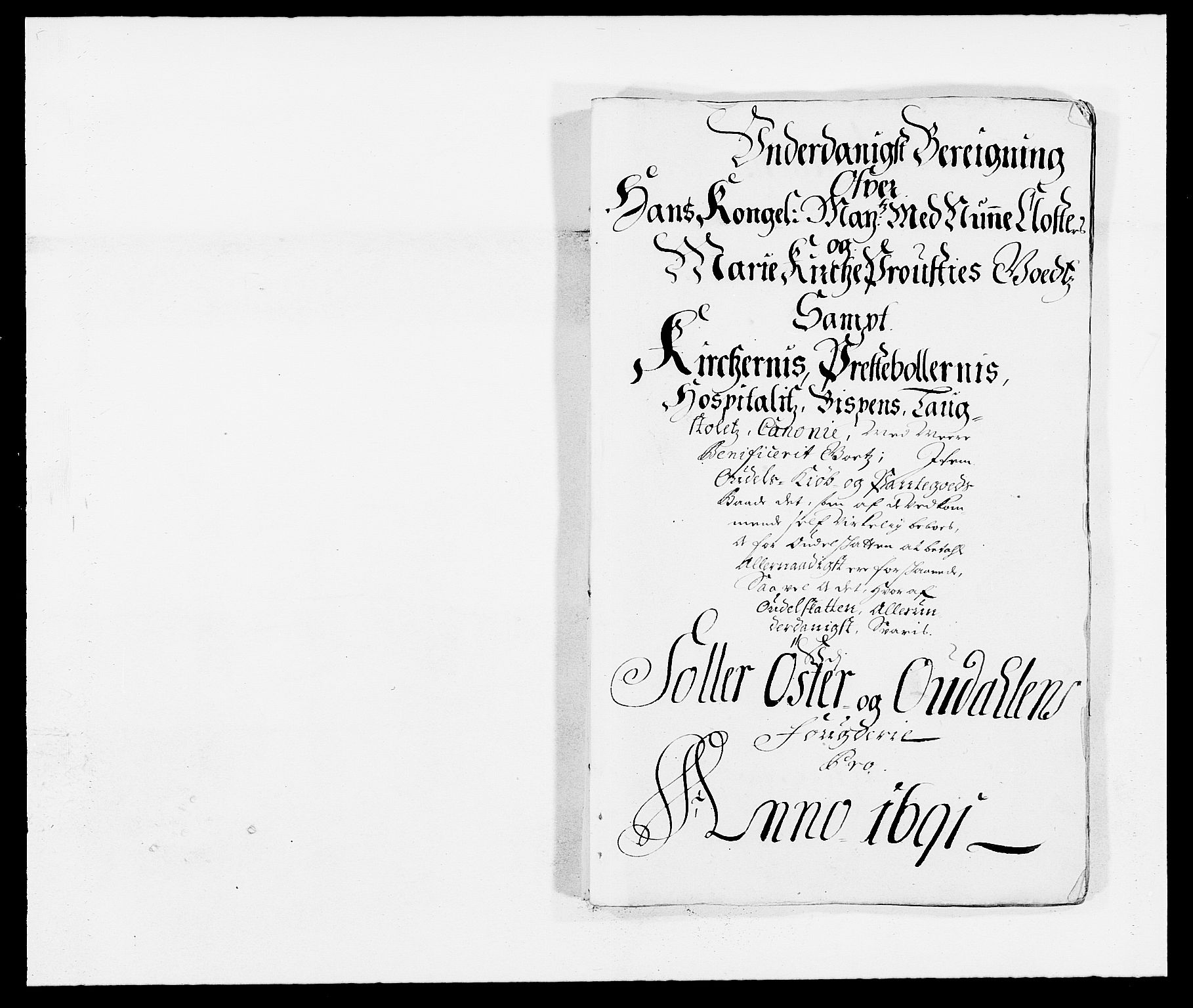 Rentekammeret inntil 1814, Reviderte regnskaper, Fogderegnskap, RA/EA-4092/R13/L0829: Fogderegnskap Solør, Odal og Østerdal, 1691, p. 55