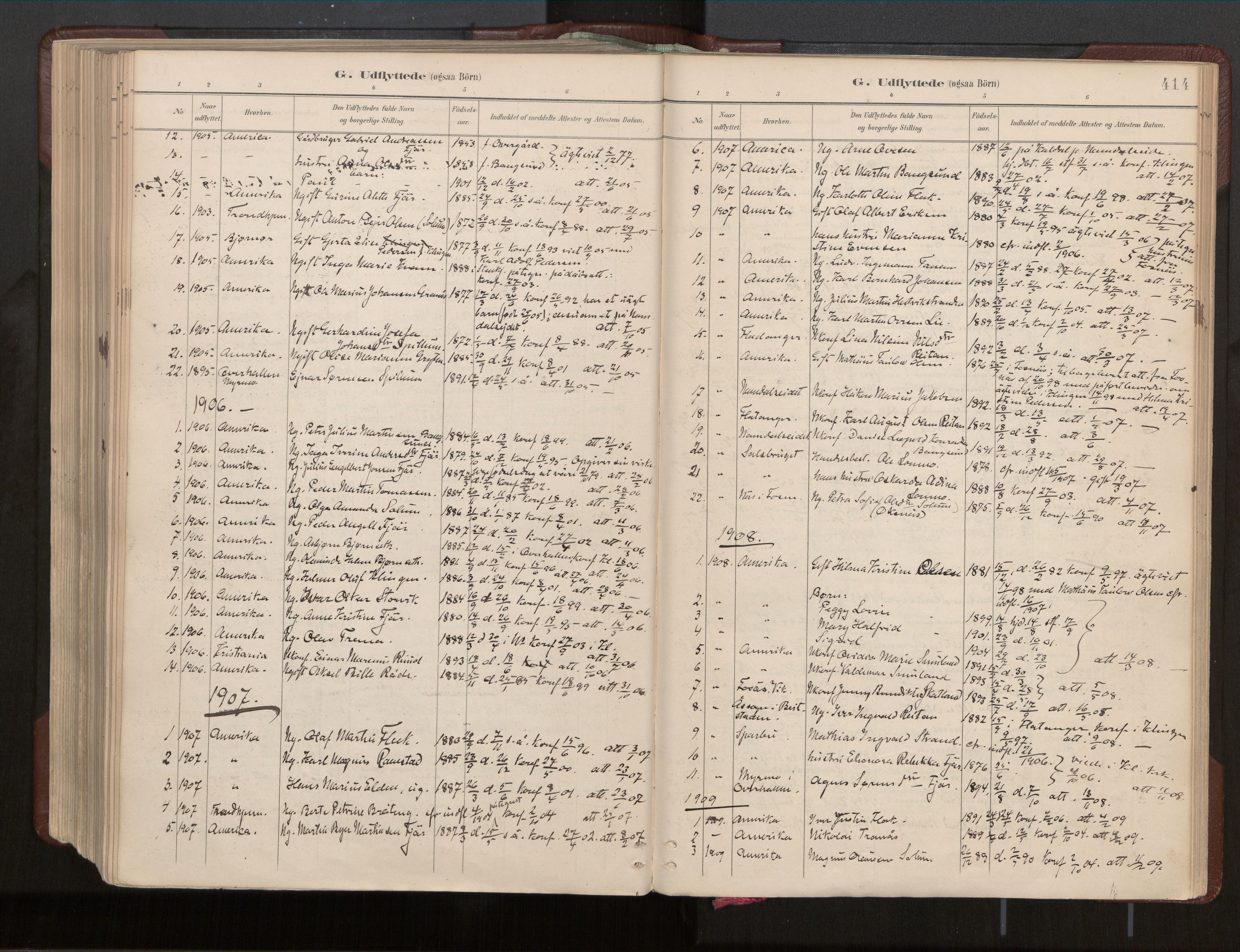 Ministerialprotokoller, klokkerbøker og fødselsregistre - Nord-Trøndelag, SAT/A-1458/770/L0589: Parish register (official) no. 770A03, 1887-1929, p. 414