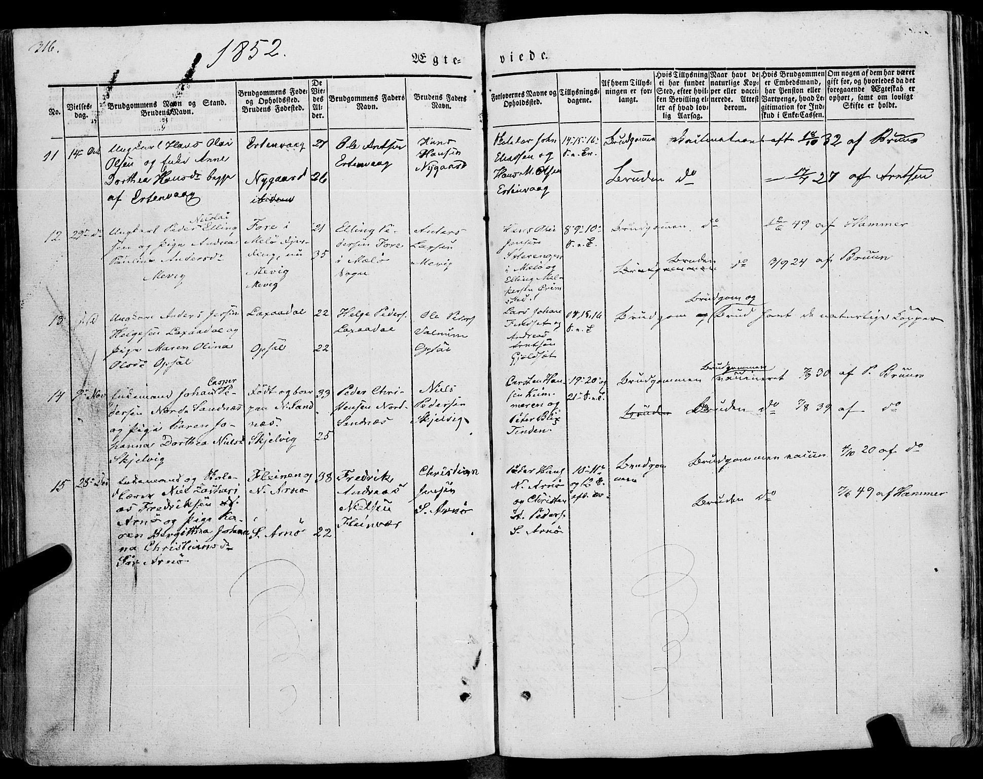 Ministerialprotokoller, klokkerbøker og fødselsregistre - Nordland, AV/SAT-A-1459/805/L0097: Parish register (official) no. 805A04, 1837-1861, p. 316