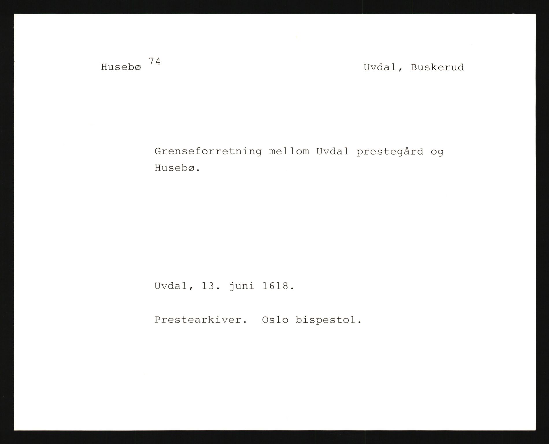 Riksarkivets diplomsamling, AV/RA-EA-5965/F35/F35e/L0017: Registreringssedler Buskerud 6, 1400-1700, p. 719