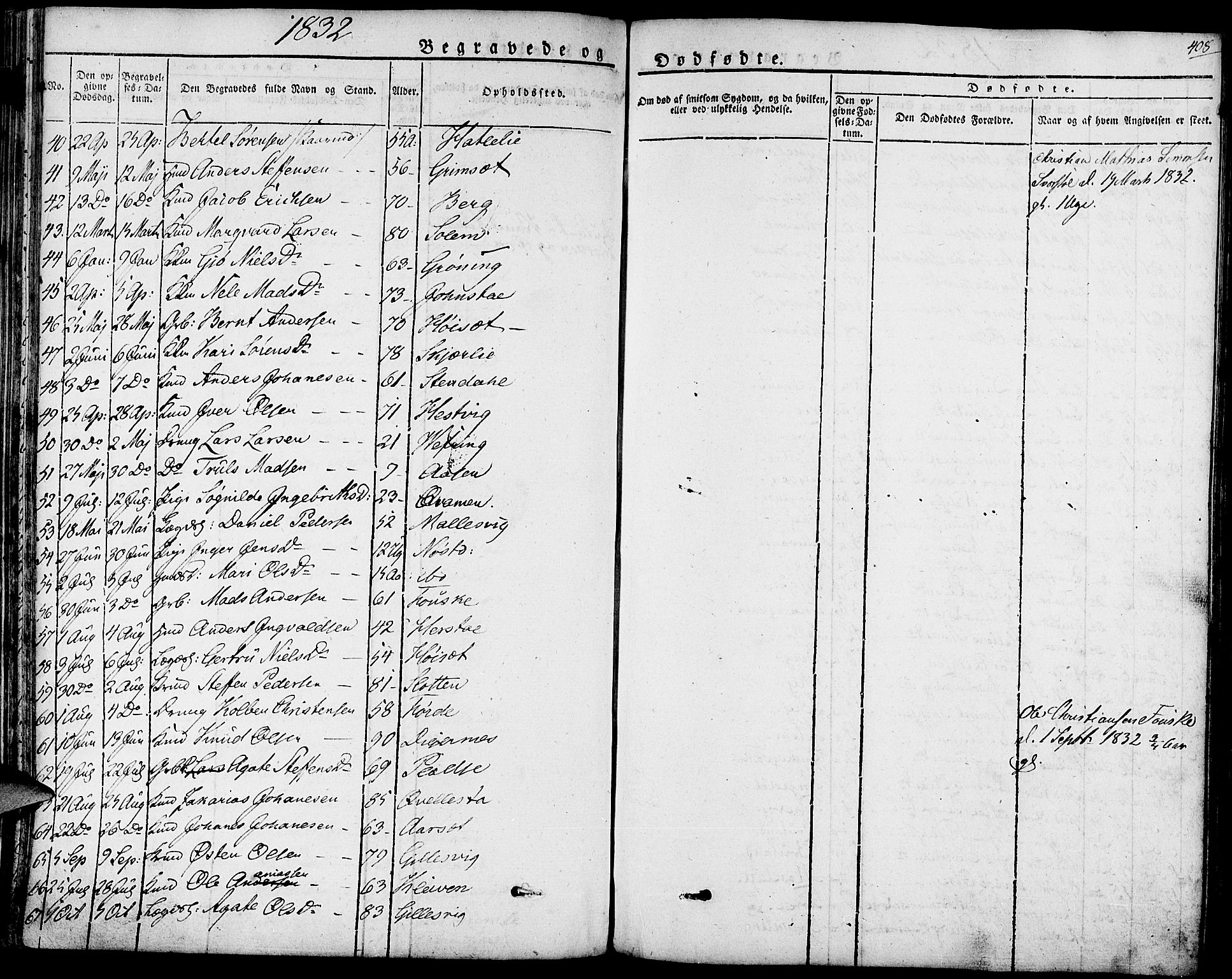 Førde sokneprestembete, AV/SAB-A-79901/H/Haa/Haaa/L0006: Parish register (official) no. A 6, 1821-1842, p. 408